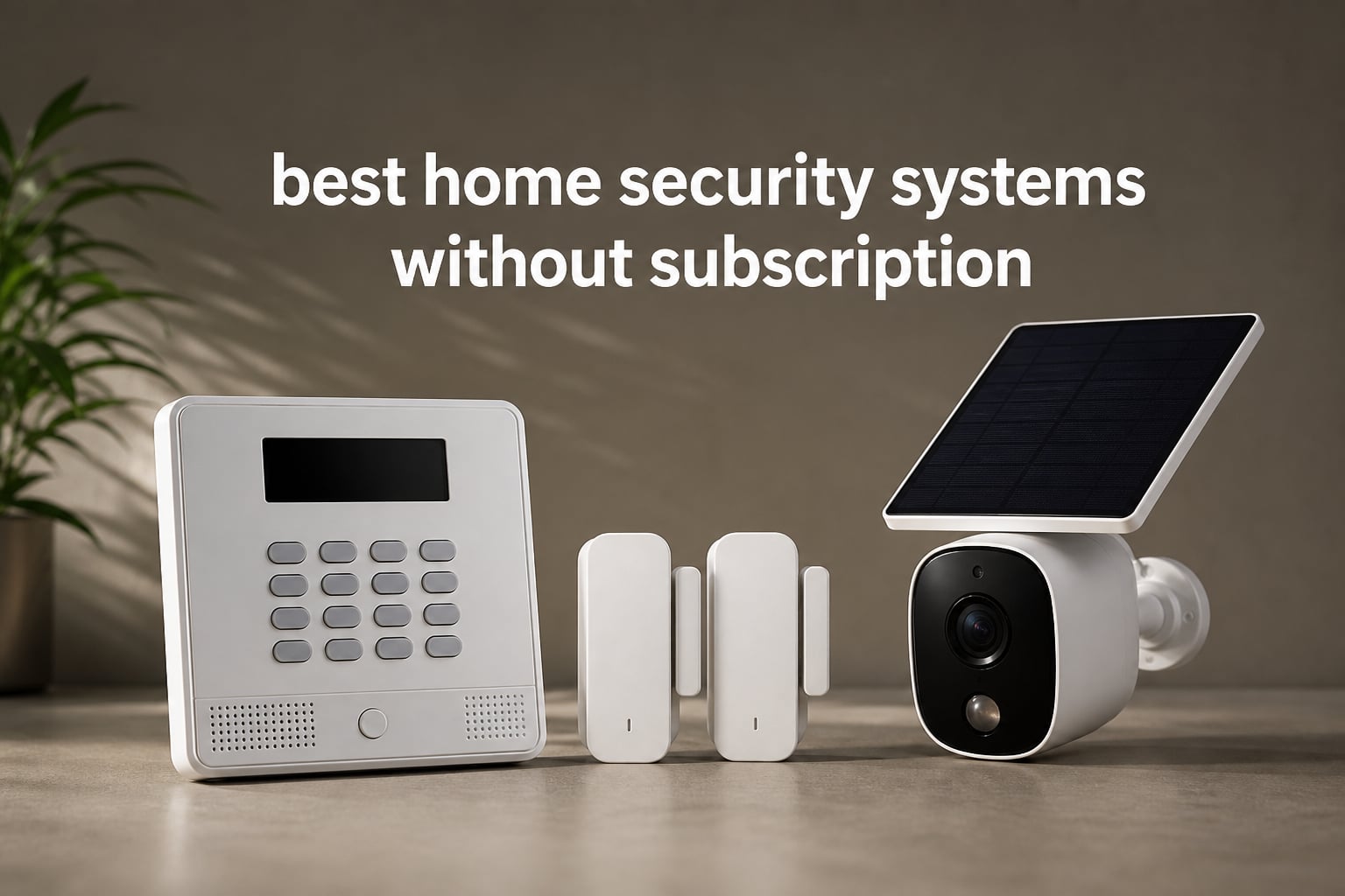 best home security systems without subscription