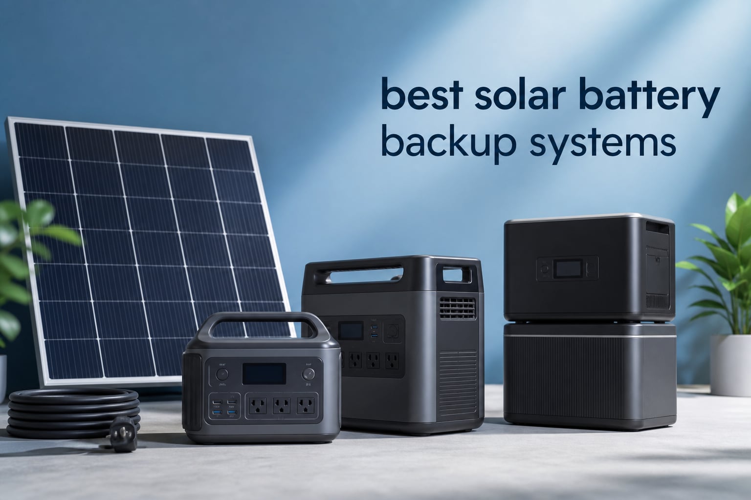 best solar battery backup systems
