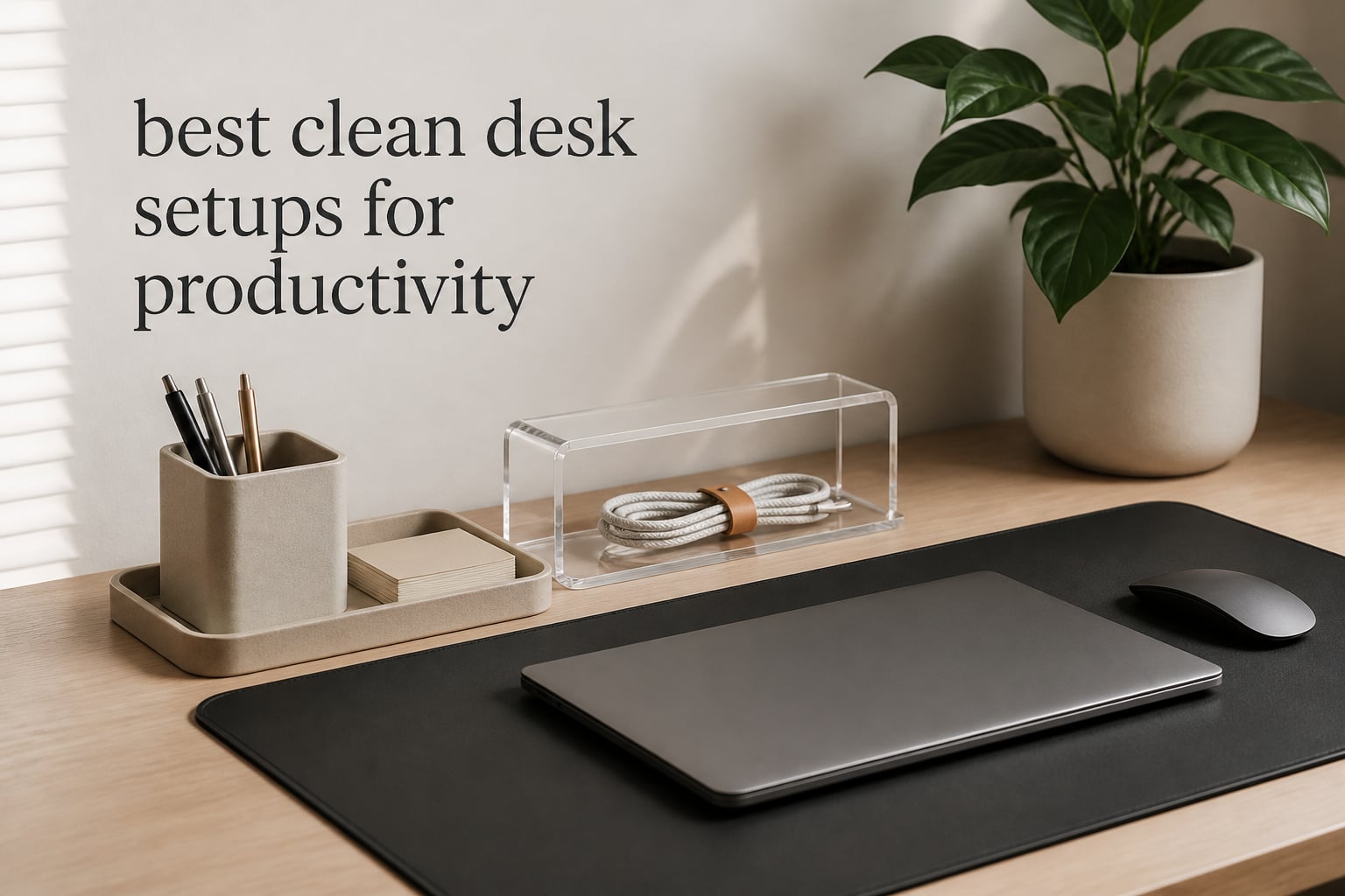best clean desk setups for productivity