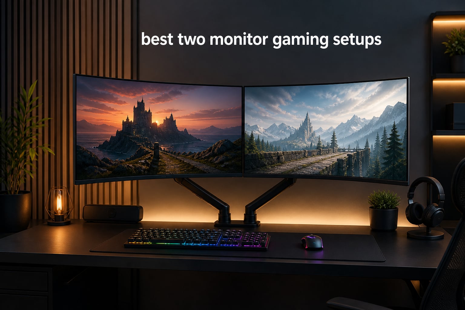 best two monitor gaming setups