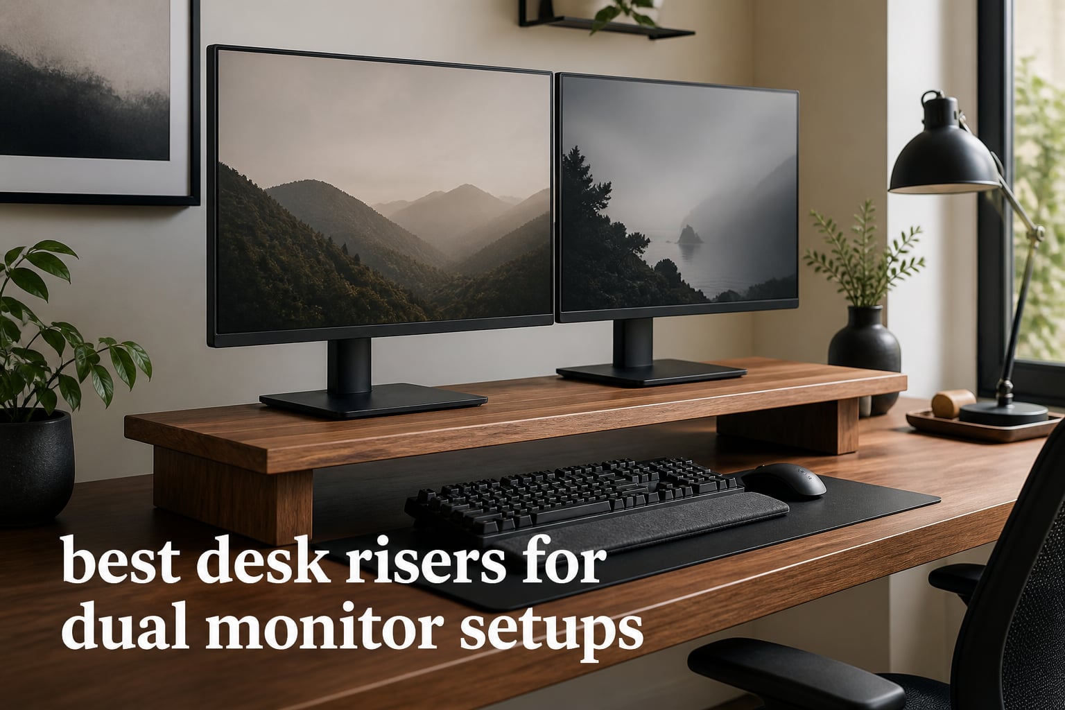 best desk risers for dual monitor setups