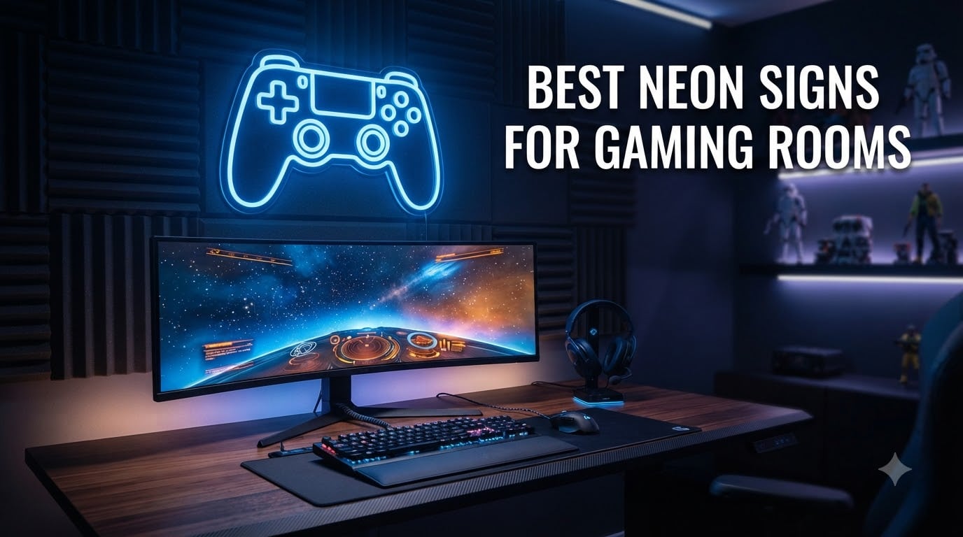 best neon signs for gaming rooms