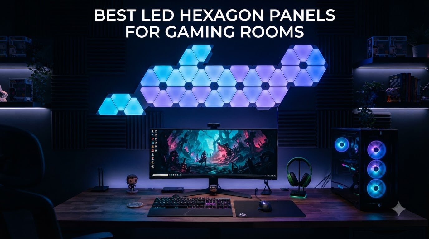 best led hexagon panels for gaming rooms
