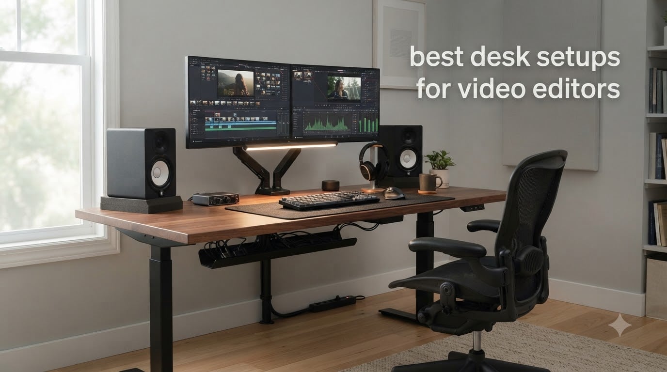 best desk setups for video editors