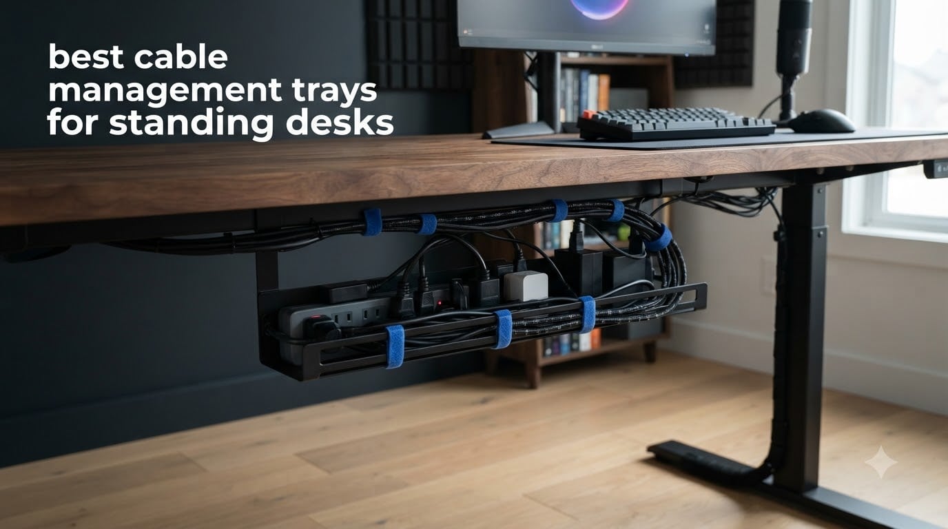 best cable management trays for standing desks