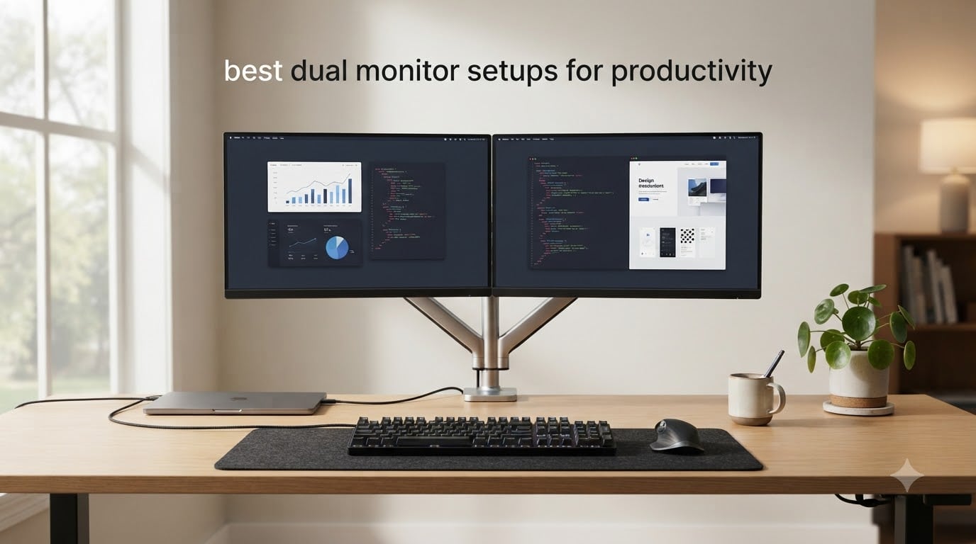 best dual monitor setups for productivity