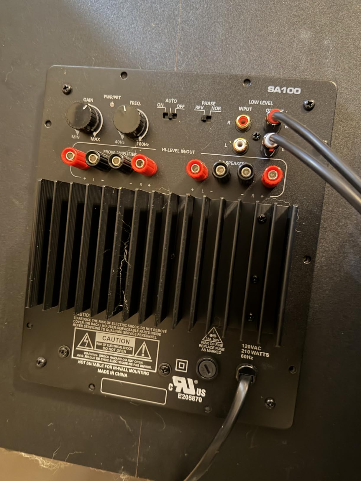 Dayton Audio SA100 100W Subwoofer Plate Amplifier customer photo 2