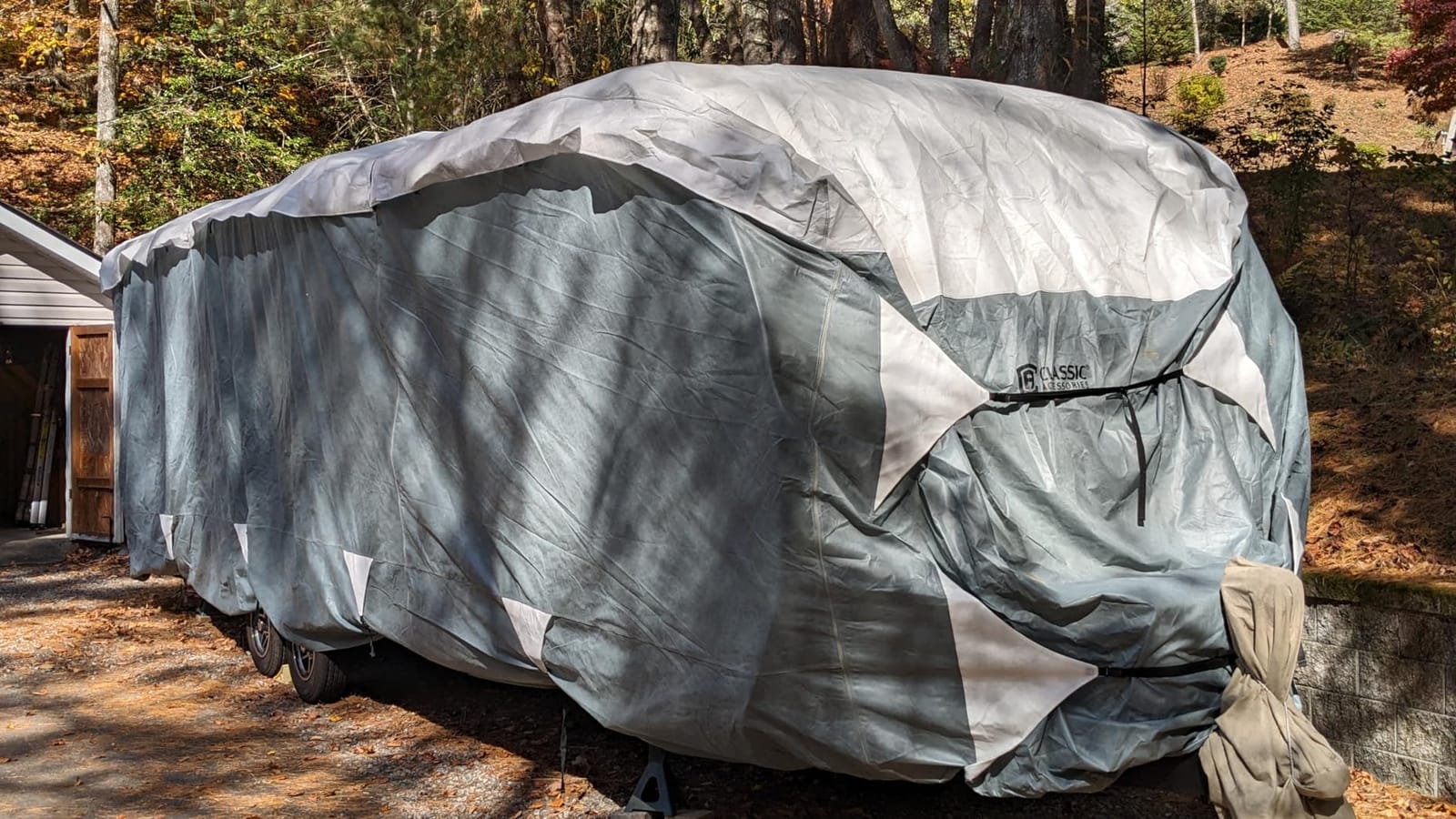 Classic Accessories Over Drive PolyPRO3 Deluxe Travel Trailer/Toy Hauler Cover, Fits 22'-24' RVs, RV Cover, Camper Cover, Travel Trailer Cover customer photo 2