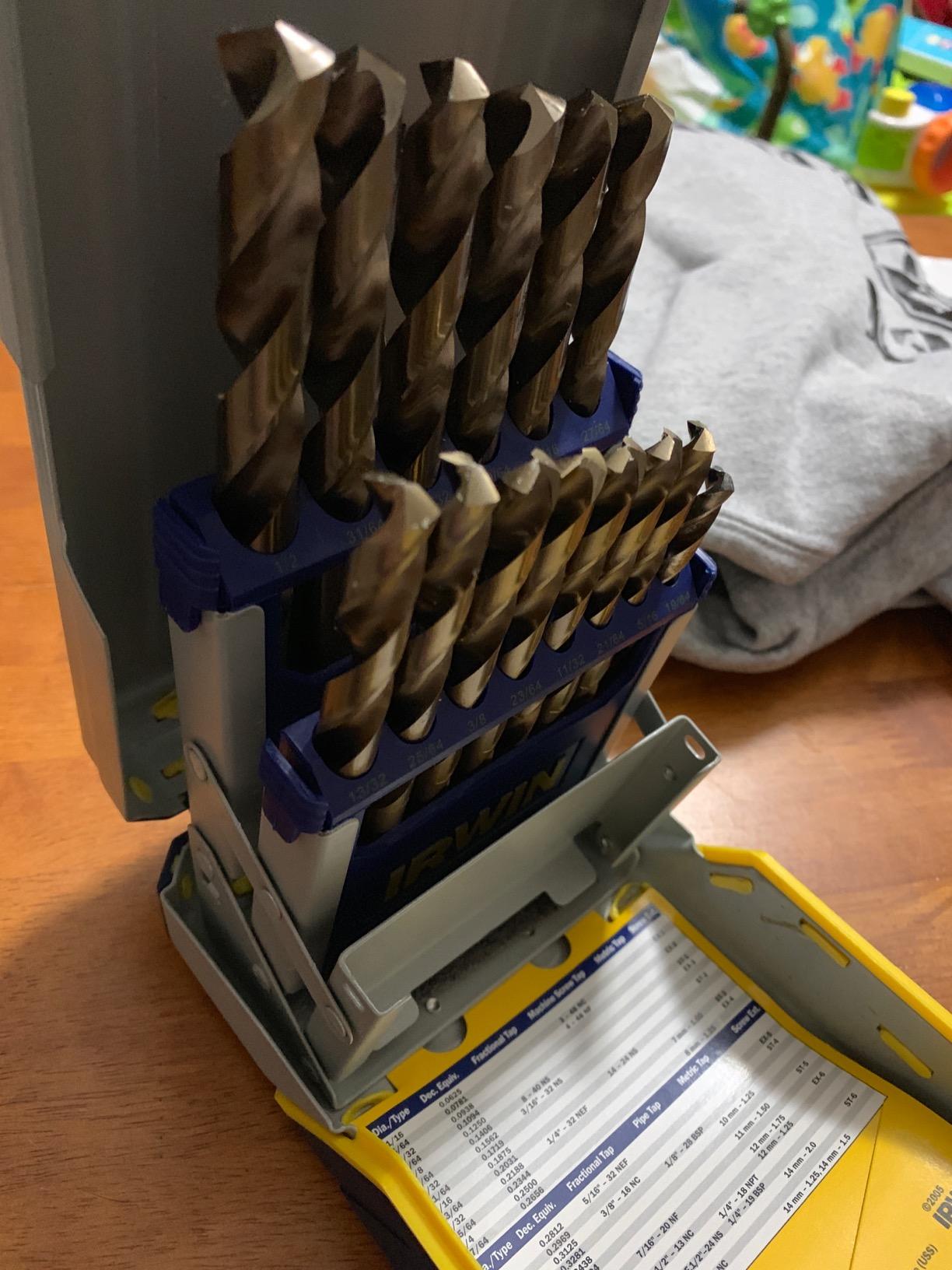 IRWIN Drill Bit Set, M35 Cobalt Alloy Steel Steel, 29-Piece (3018002) customer photo 2