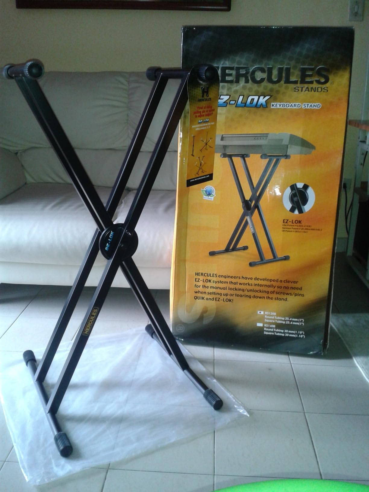 Hercules KS120B Ez-Lok Double X Keyboard Stand customer photo 1