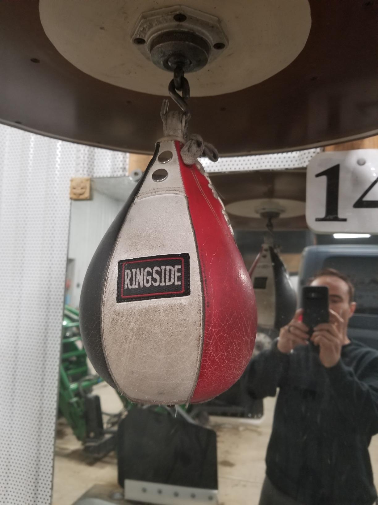Ringside Boxing Speed Bag – Durable Leather Construction with Reinforced Triple-Stitched Seams and Heavy-Duty Attachment Loop,for Speed and Reflex Training customer photo 1