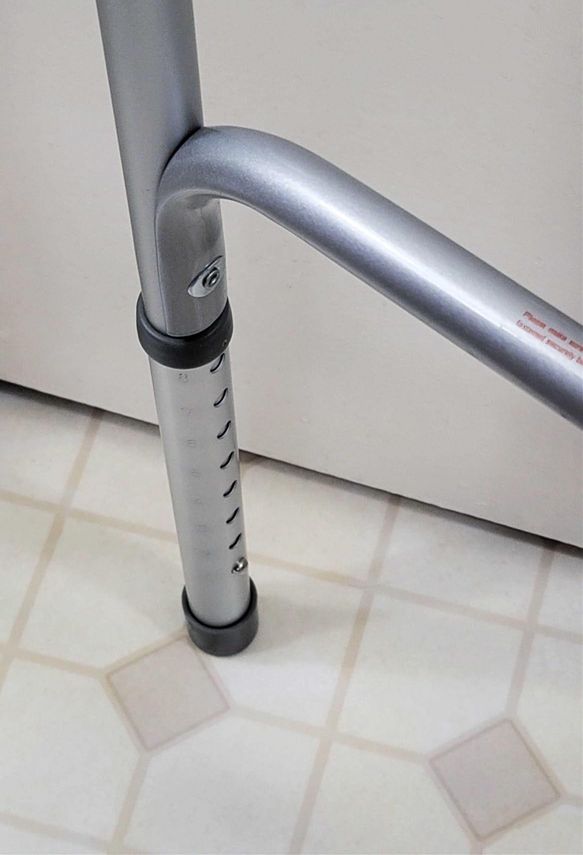 Medline Lightweight Two Button Folding Walker with 5
