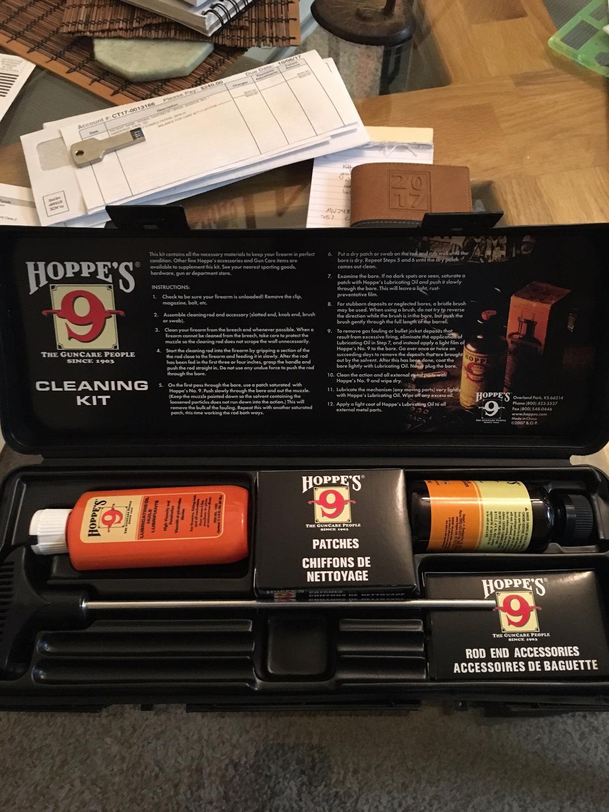 Hoppe's No. 9 Cleaning Kit with Aluminum Rod, .38/.357, 9mm, Box customer photo 2