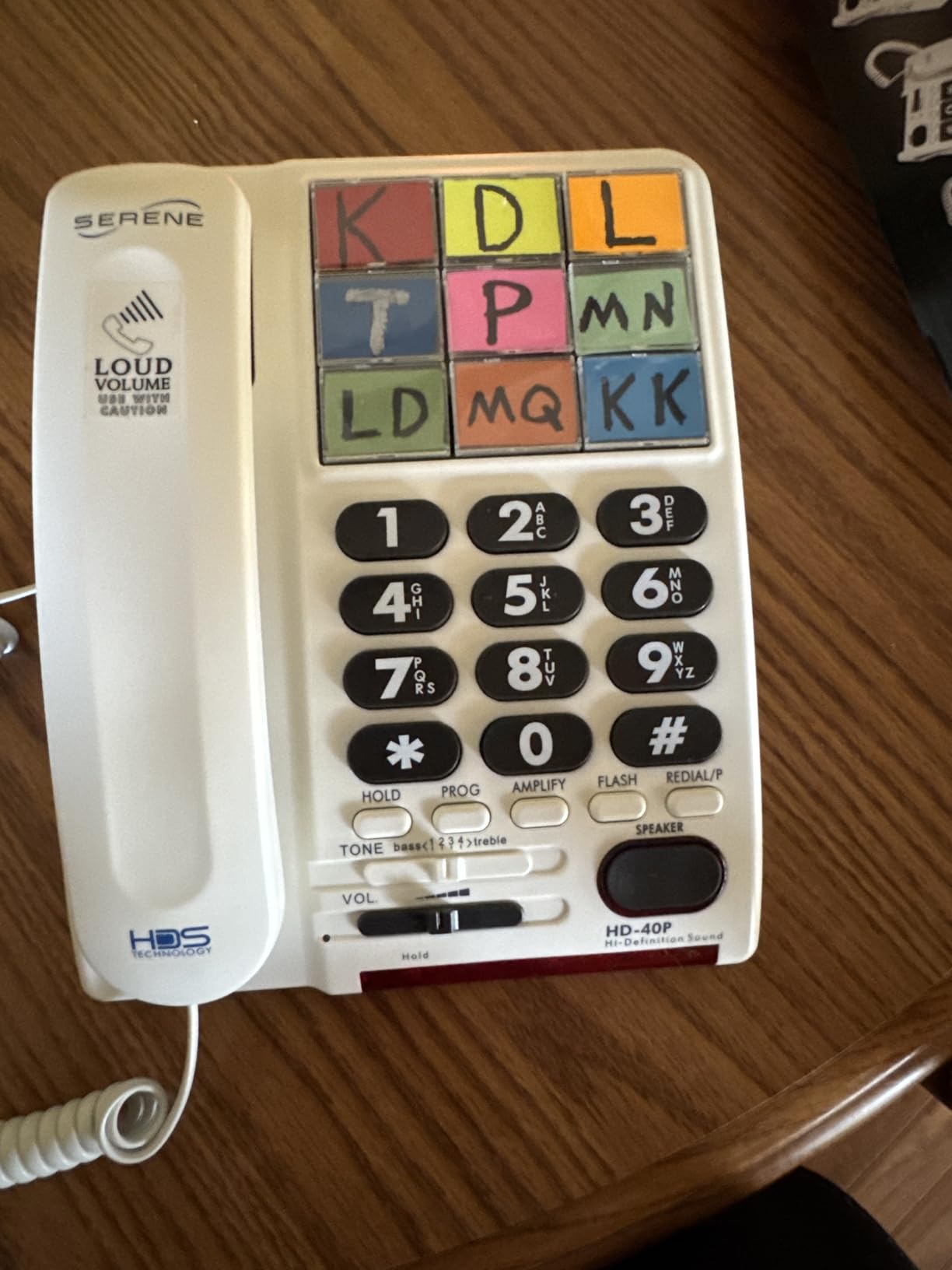 Serene Innovations Amplified Big Button Landline Phone for Seniors with Dementia - 26dB Home Phone with Photo Buttons - Hearing Impaired Telephone customer photo 2