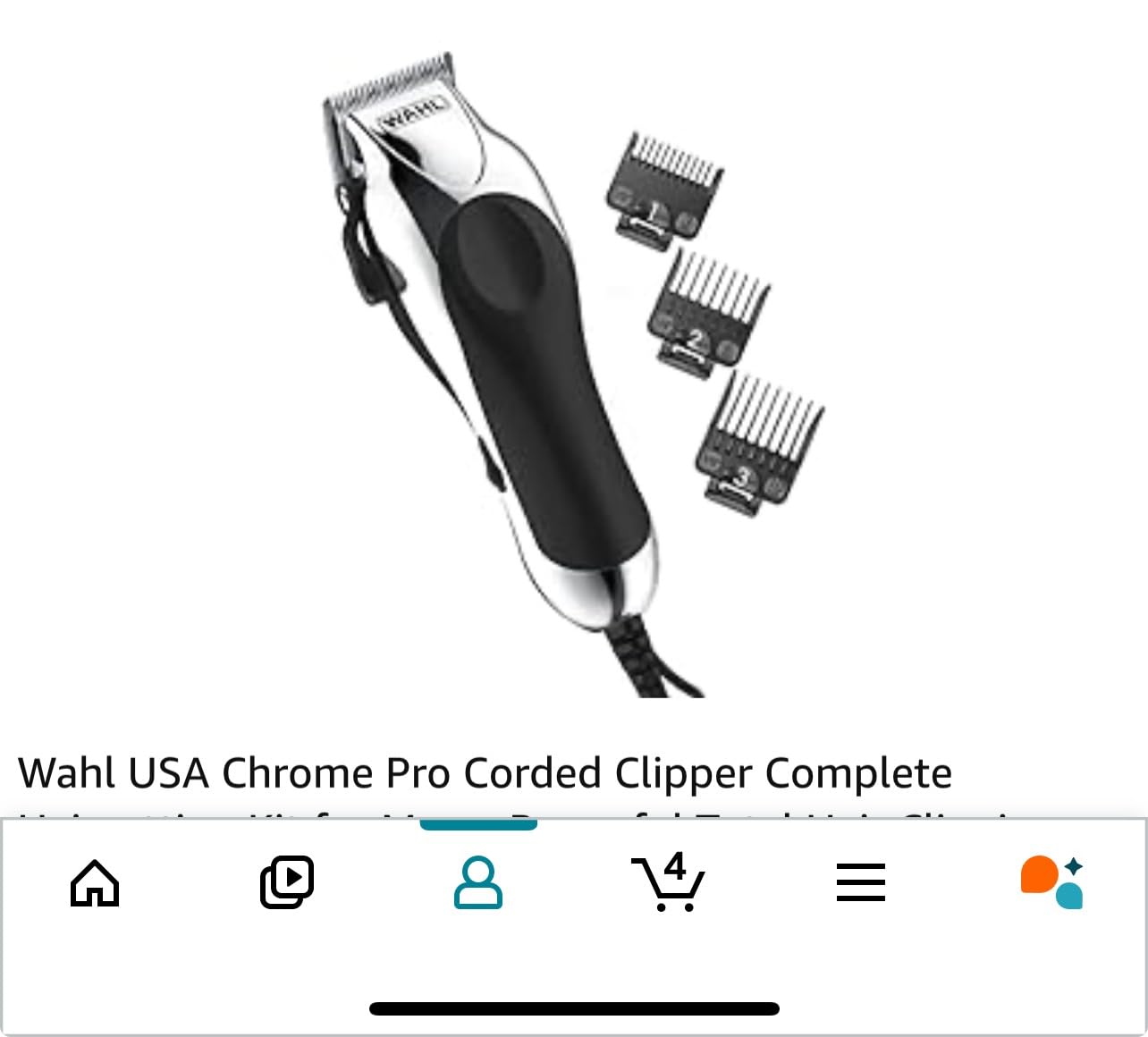 Wahl USA Chrome Pro Corded Clipper Complete Haircutting Kit for Men customer photo 1