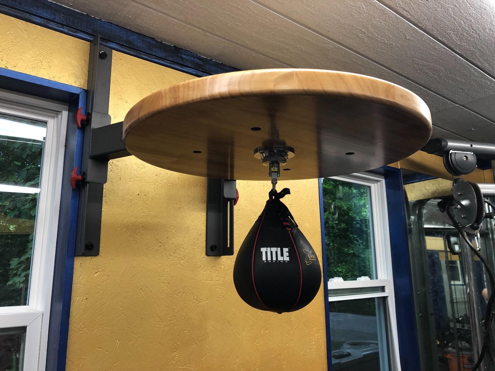 TITLE Boxing Gyro Balanced Leather Speed Bag: Speed Bag for Boxing, Speedbag, Speed Bags, Boxing Speed Bag, Title Speed Bag, Boxing Bag, Boxing Equipment, Punching Bag customer photo 1