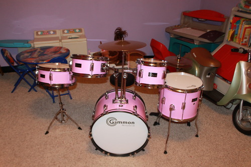 Gammon Percussion 5-Piece Kids Drum Set, Complete Junior Drum Kit with Cymbals, Hardware, Sticks, & Throne - Black customer photo 2