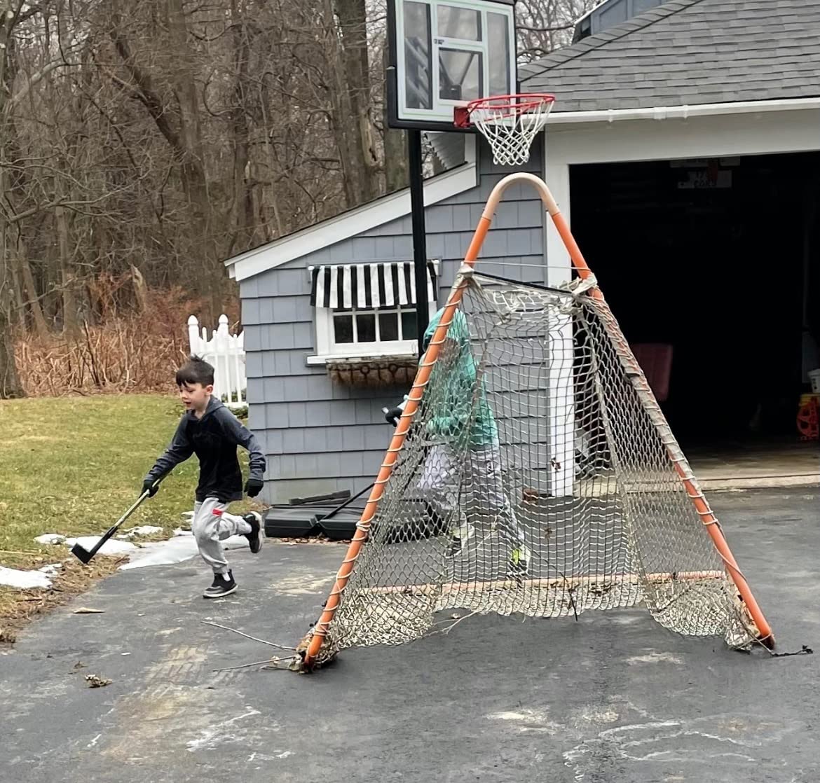 Franklin Sports NHL Kids Street Hockey Stick Set - Includes (2) Youth Street Hockey Sticks + (1) Outdoor Roller Hockey Ball - Perfect Hockey Starter Set for Kids customer photo 2
