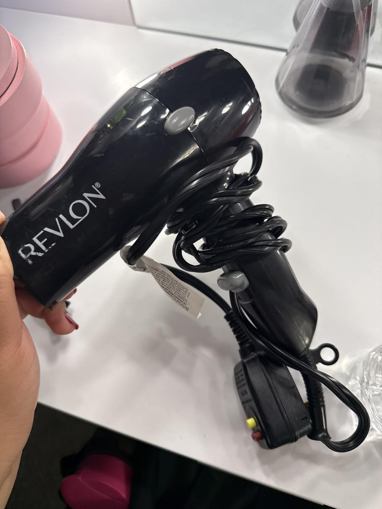 Revlon Compact Hair Dryer | 1875W Lightweight Design, Perfect for Travel, (Black) customer photo 1