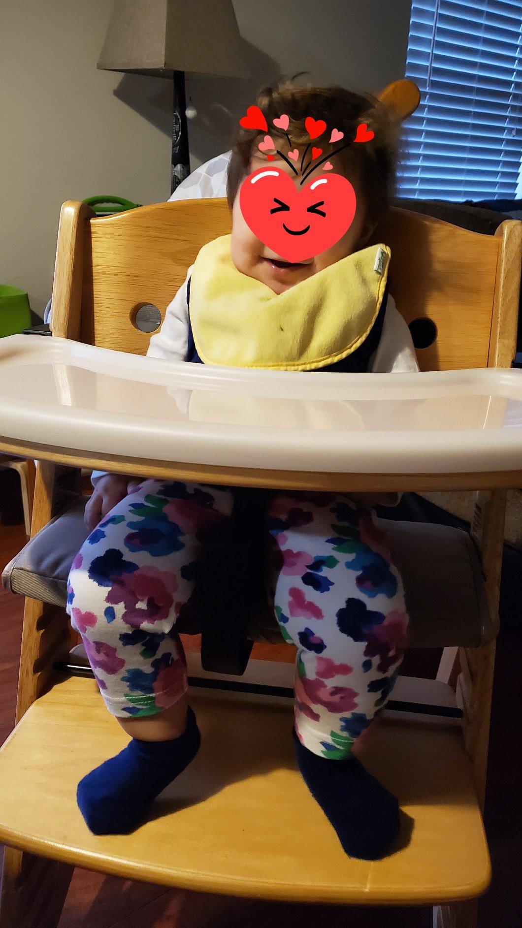 Keekaroo Height Right High Chair with Tray, Natural customer photo 1