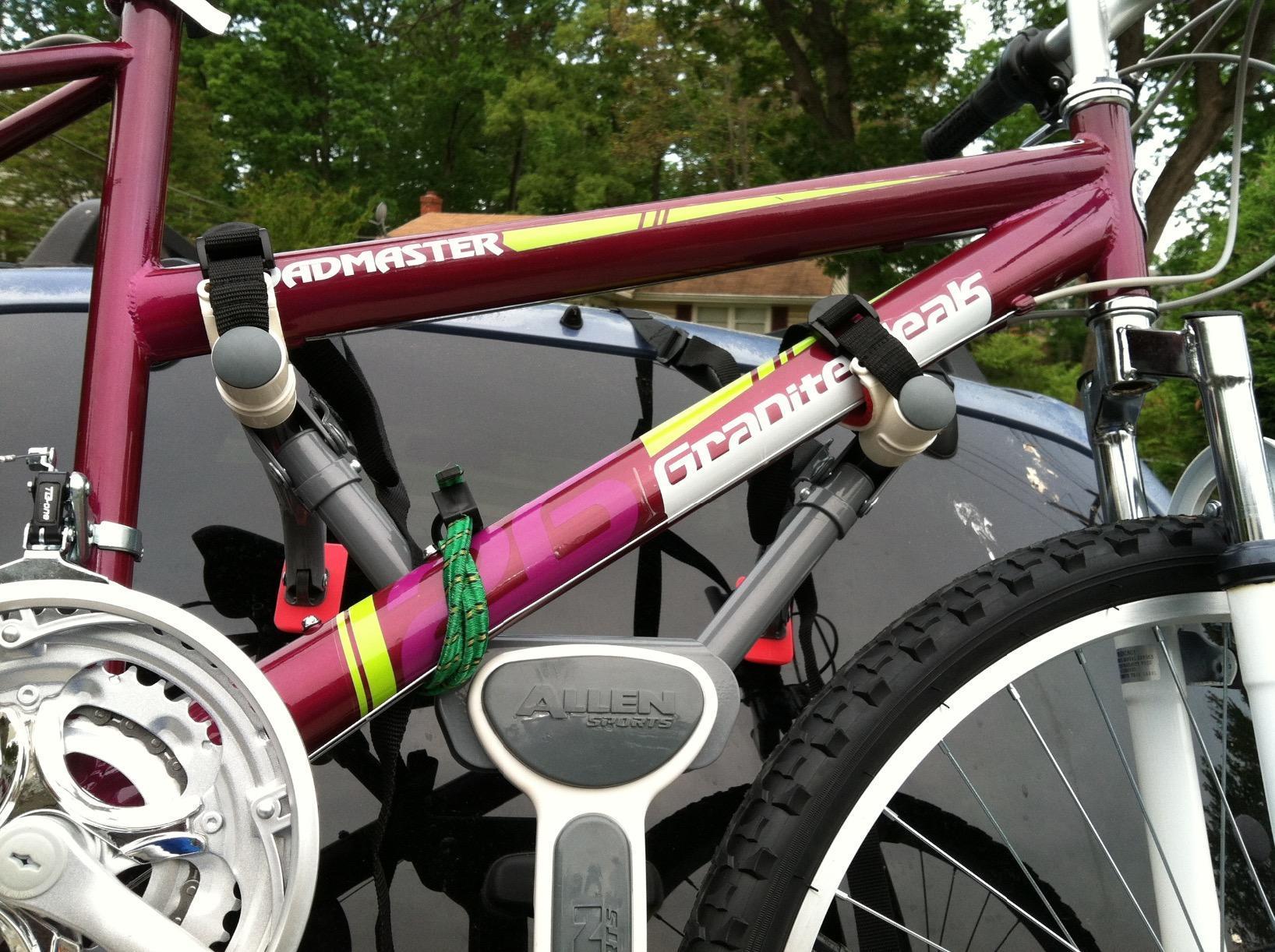 Allen Sports Ultra Compact Folding 1-Bike Trunk Mount Rack, Model MT1-B, Gray powder coated customer photo 2