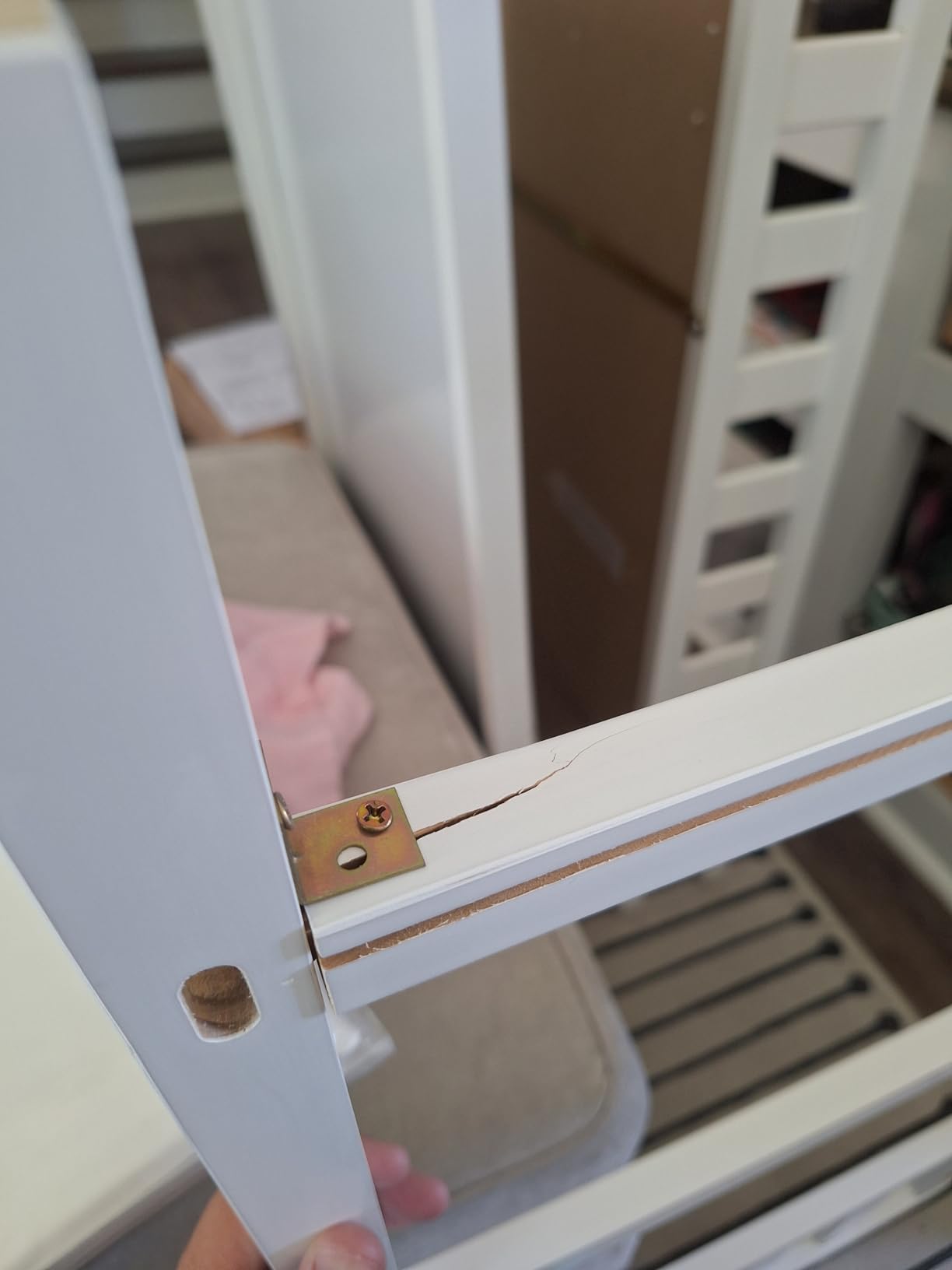 Dream On Me Emily Changing Table with Two Storage Shelves, White | BSA Verified, Changing Pad with Safety Belt, Elevated Side Rails, Made of Solid New Zealand Pinewood customer photo 2