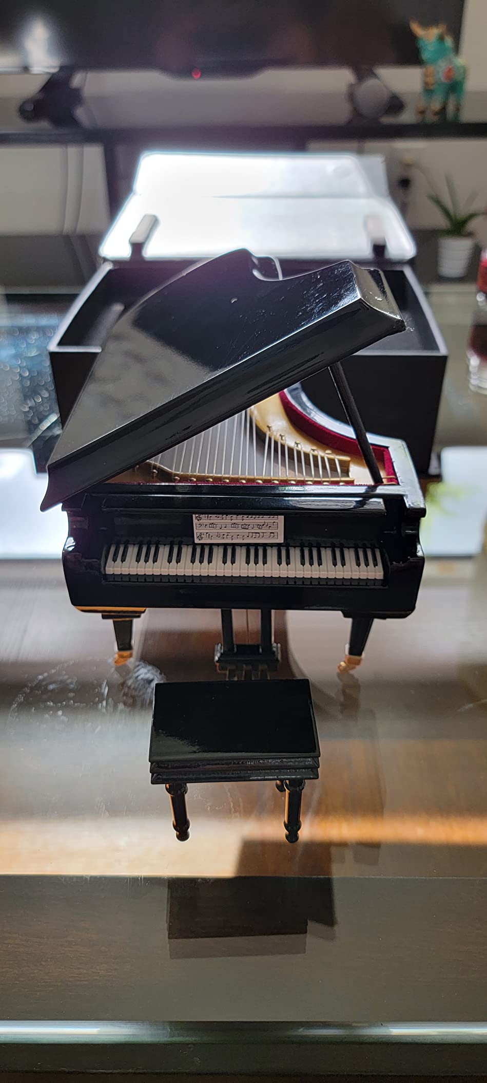 Broadway Gifts Black Baby Grand Piano Music Box with Bench and Black Case customer photo 2