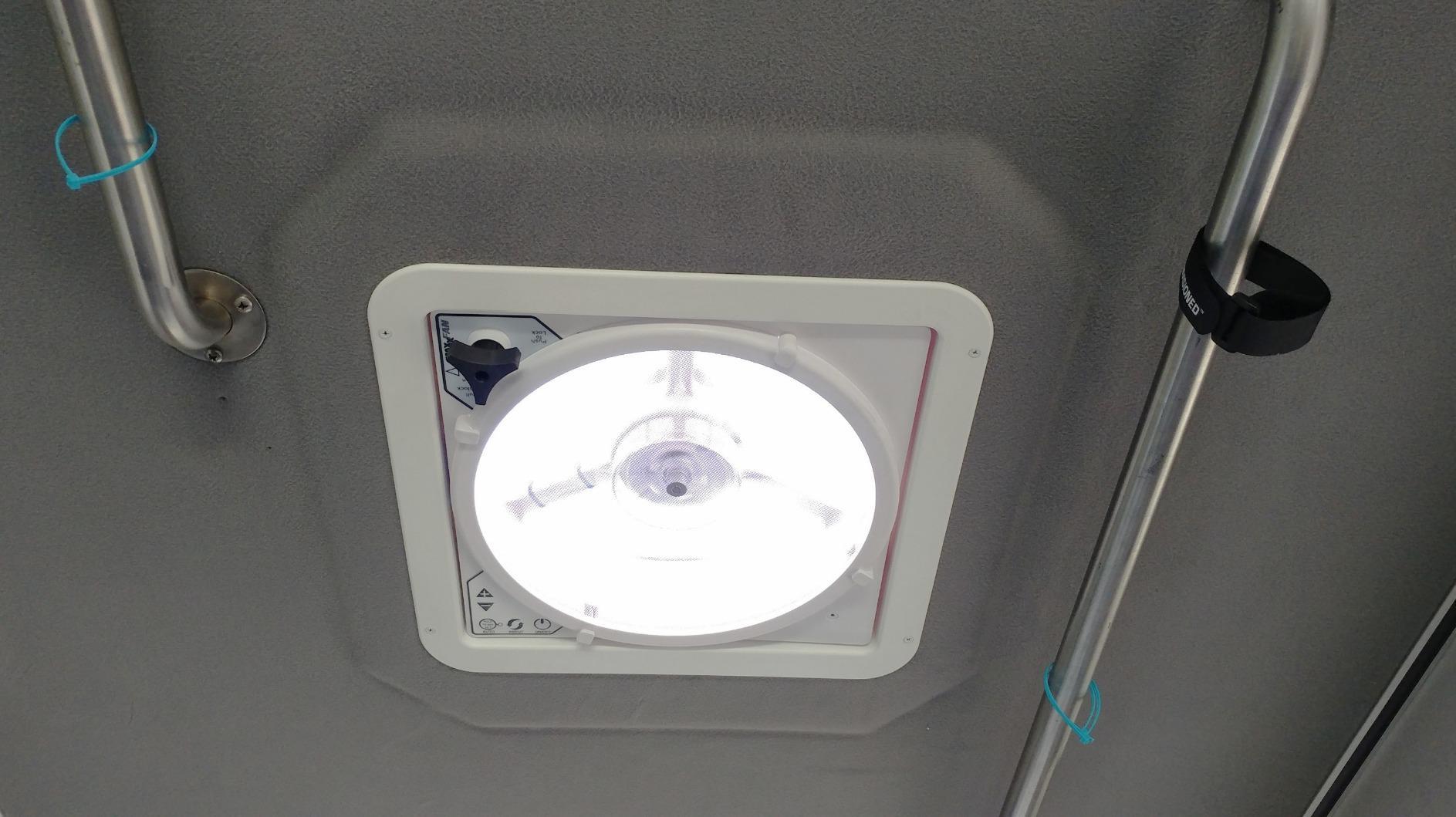 MAXXAIR Maxxfan Plus High Powered 10-Speed RV Intake and Exhaust Fan - Manual or Remote Control Electric Opening, Easy Ceiling Controls, Automatic Lid Closure, White (00-04000K) customer photo 1
