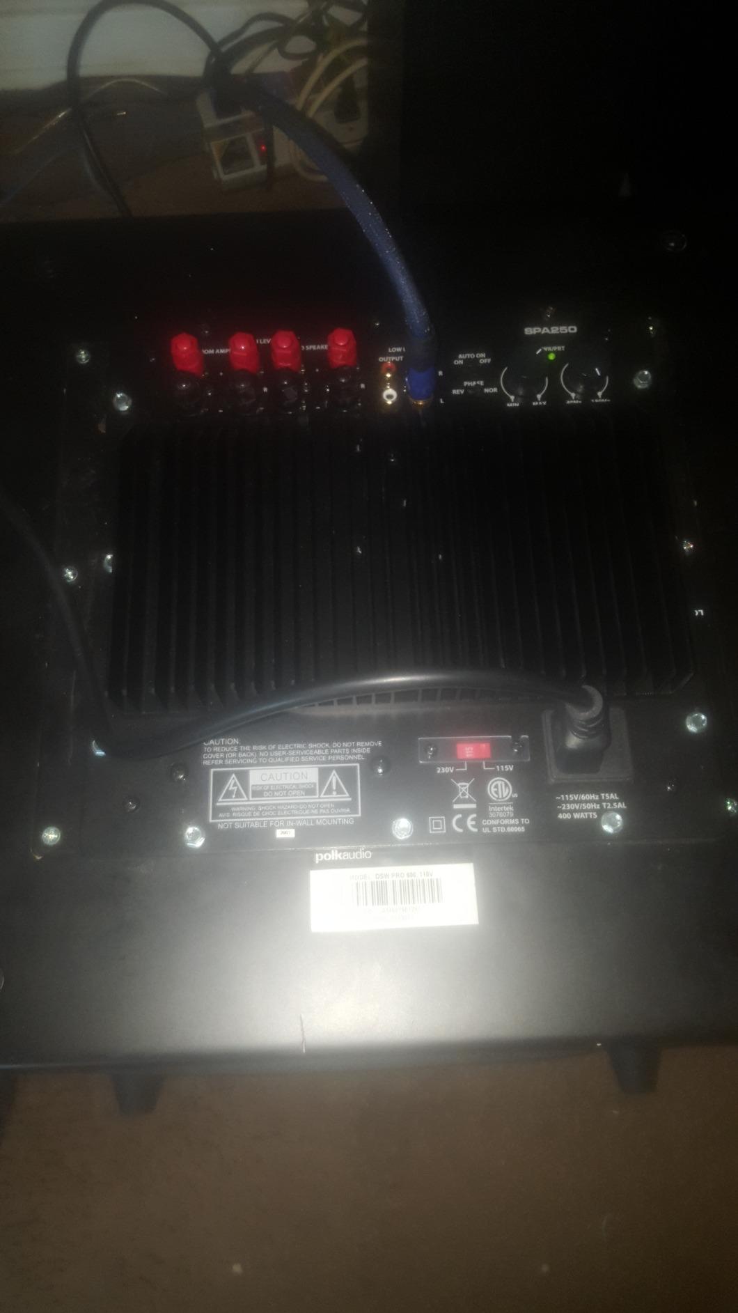 Dayton Audio SPA250 250 Watt Subwoofer Plate Amplifier customer photo 2