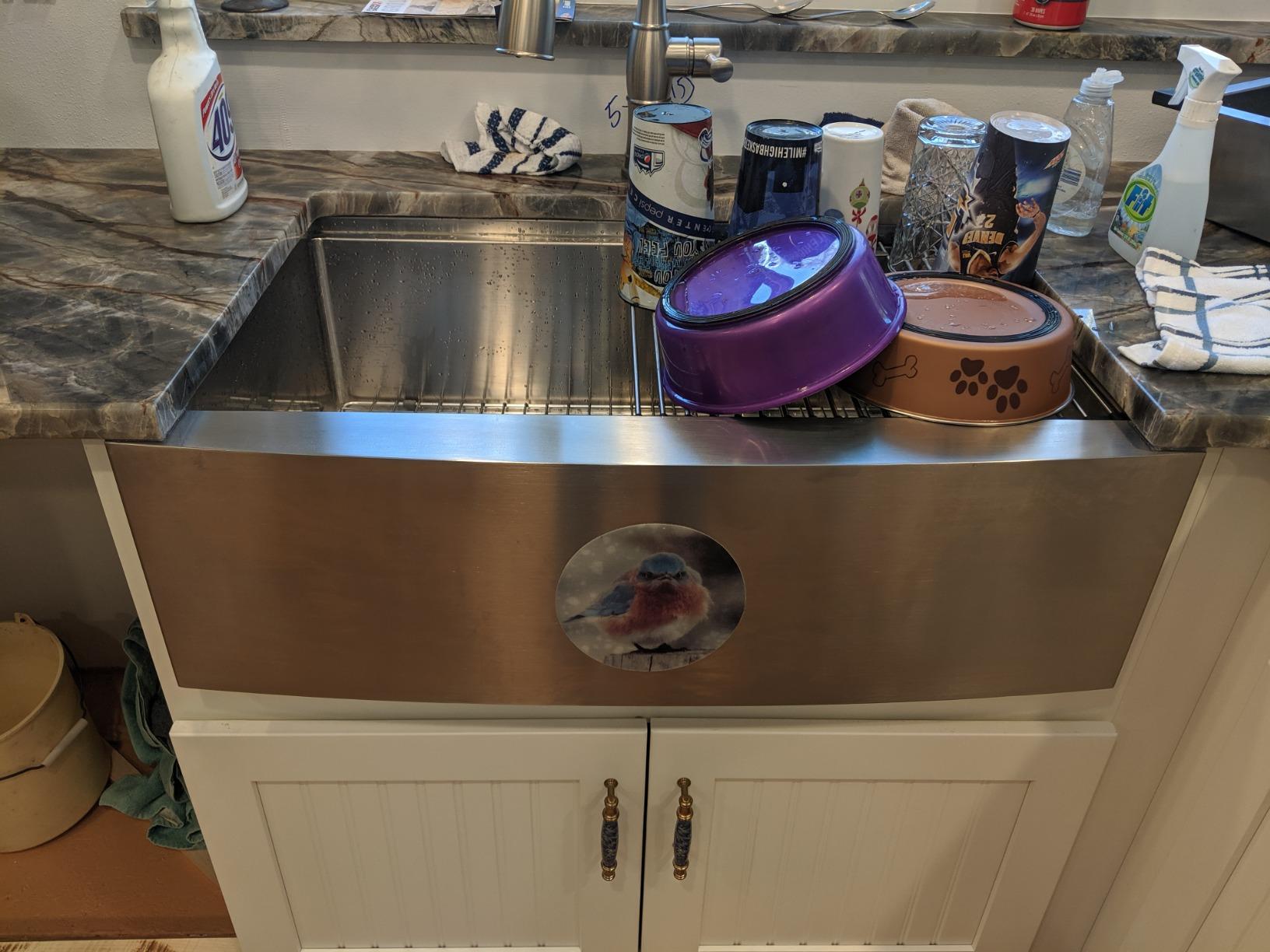 Ruvati 33-in 16-Gauge Apron-Front Farmhouse Workstation Sink - RVH9200 customer photo 1