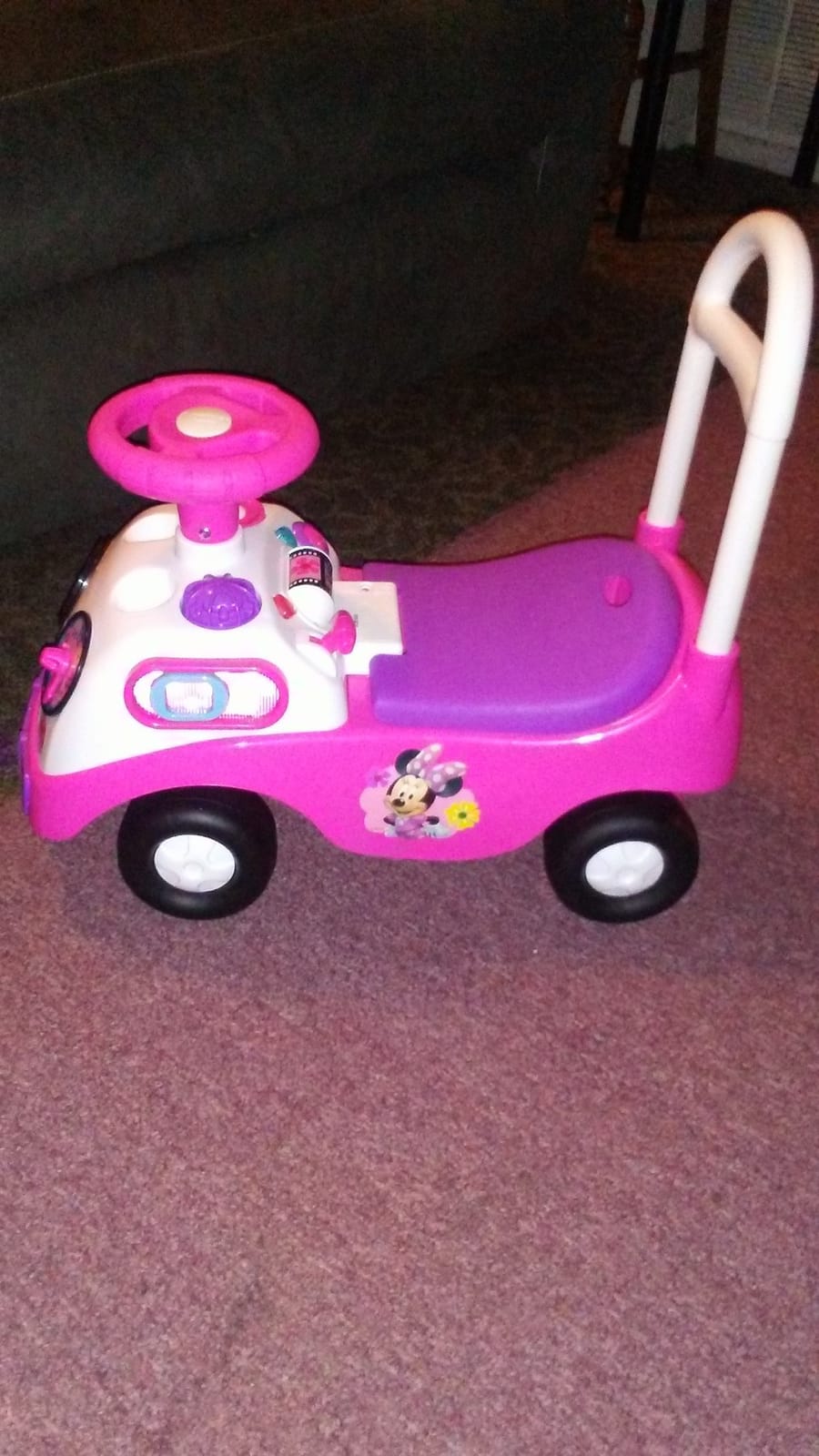 Kiddieland Disney Minnie Mouse My First Activity Ride-On, Toddler Push Car customer photo 1