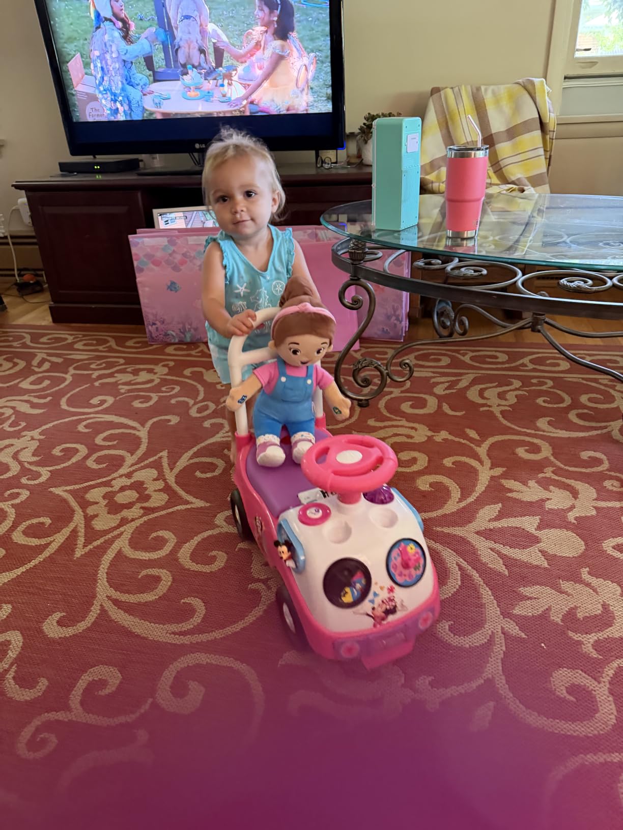 Kiddieland Disney Minnie Mouse My First Activity Ride-On, Toddler Push Car customer photo 2