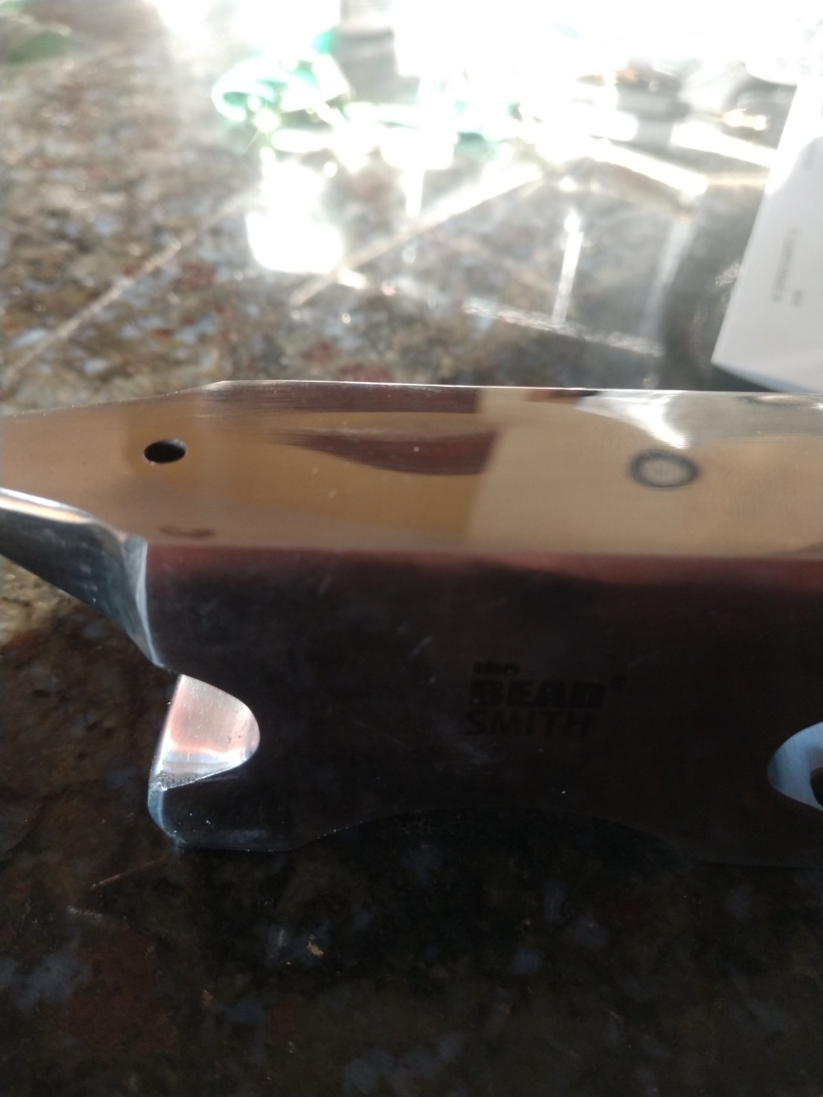 The Beadsmith Dual-Ended Horn Anvil – Mini Size 2.5 x 1 x 1.5 inches – 118mm Tip to Tip – 13.11oz/0.82lbs – Made of Solid Stainless Steel – Flat Horn and Rounded Horn – Use for Hardening Wire Designs customer photo 2