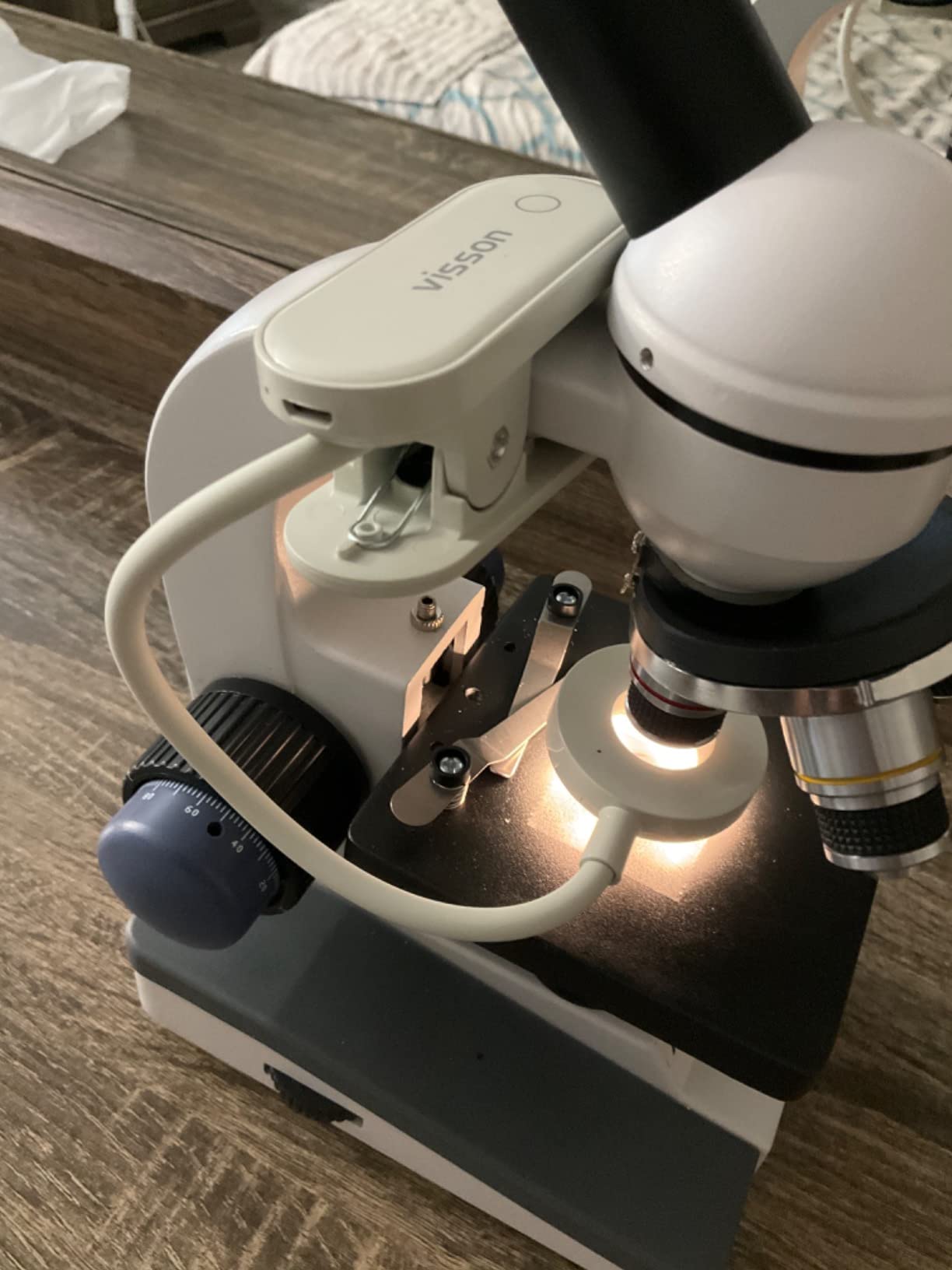 AmScope M150C-PS25 Series Portable Monocular Compound Microscope - 1000X customer photo 1