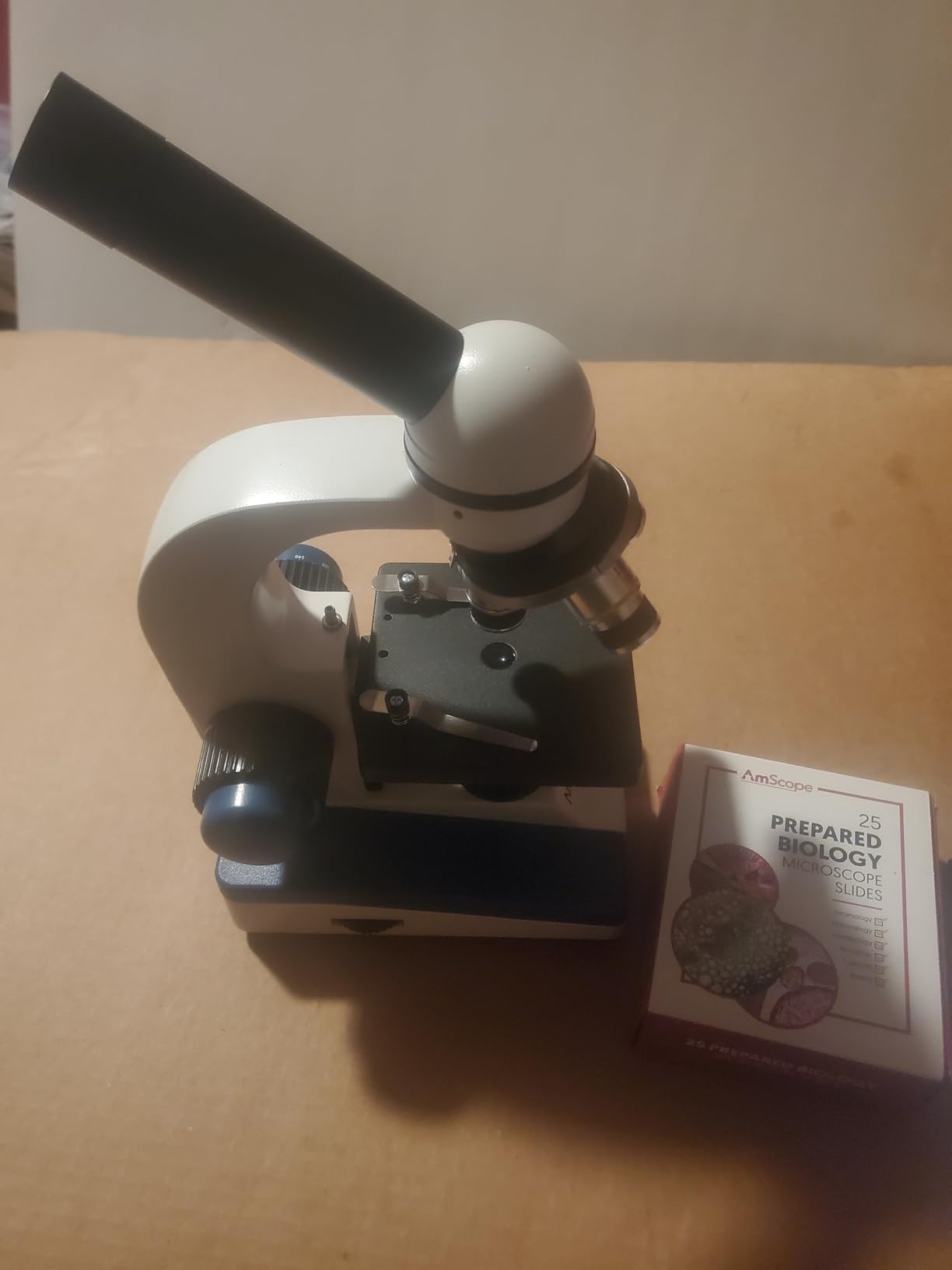 AmScope M150C-PS25 Series Portable Monocular Compound Microscope - 1000X customer photo 2