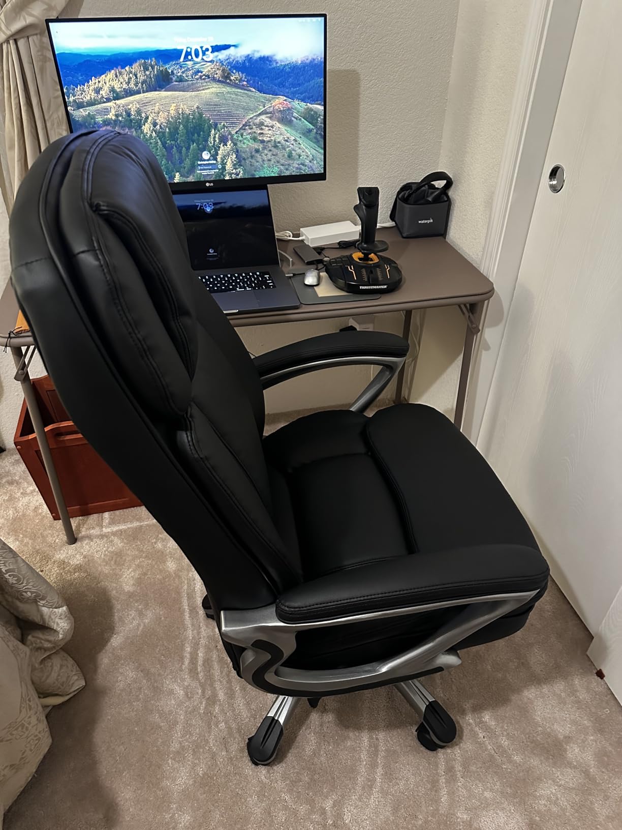 Serta Ergonomic Big and Tall Executive Office Chair Lumbar Support, Leather customer photo 1