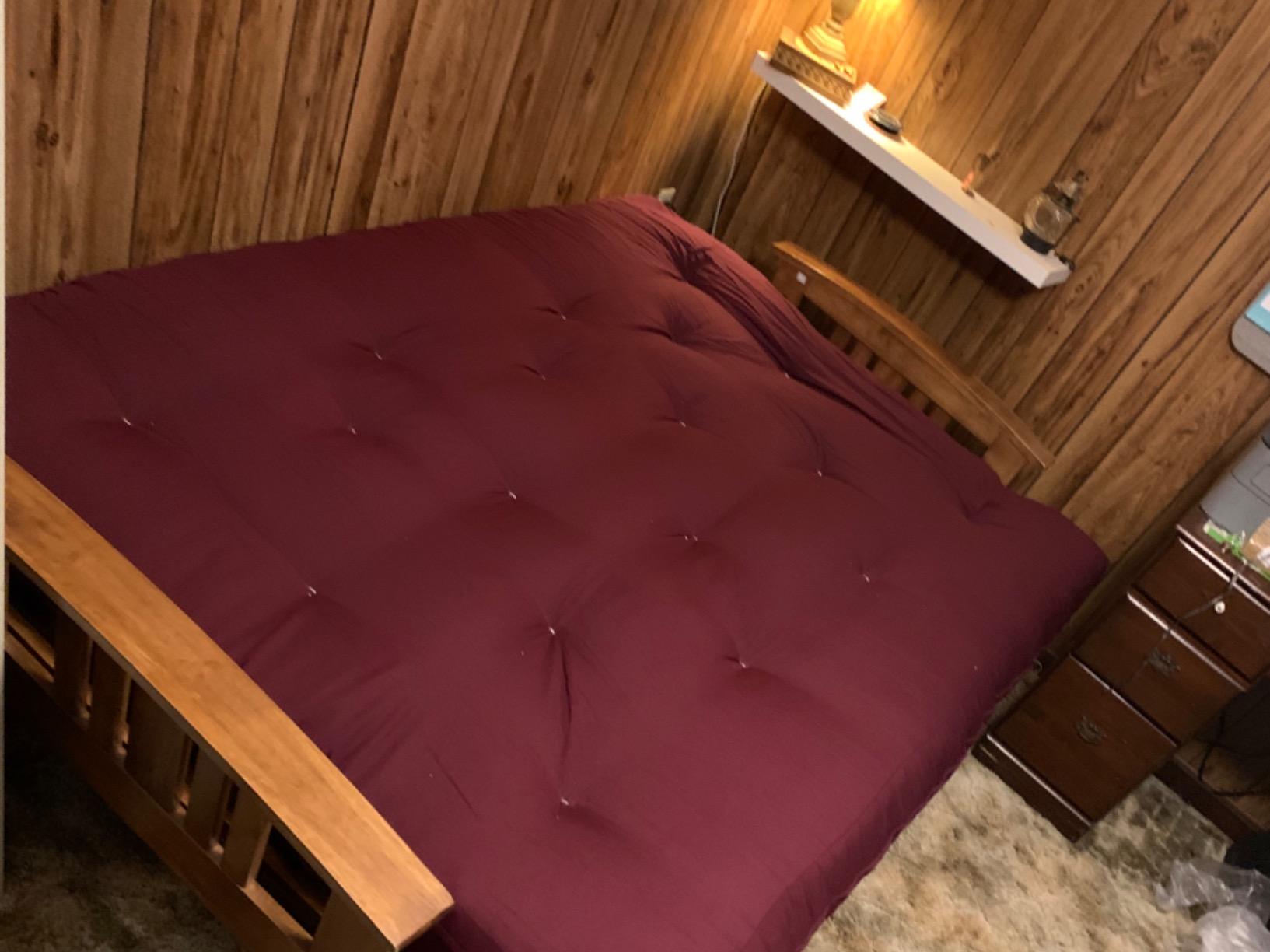 Nirvana Futons Westfield Wood Futon Frame - Full Size (Frame Only), Transform to 3 Positions - Sofa, Lounger, Bed customer photo 1