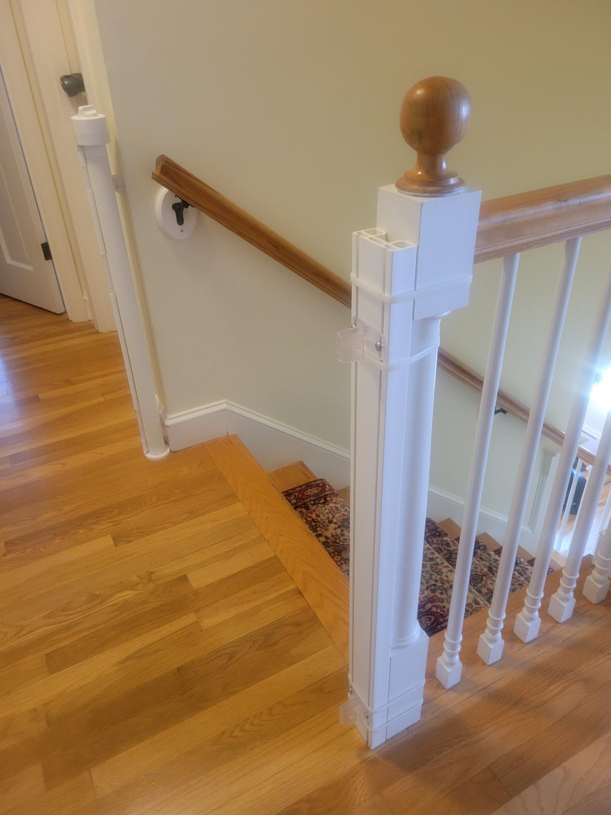 Retract-A-Gate 52 Inch White Retractable Baby and Dog Gate, Made in USA customer photo 1