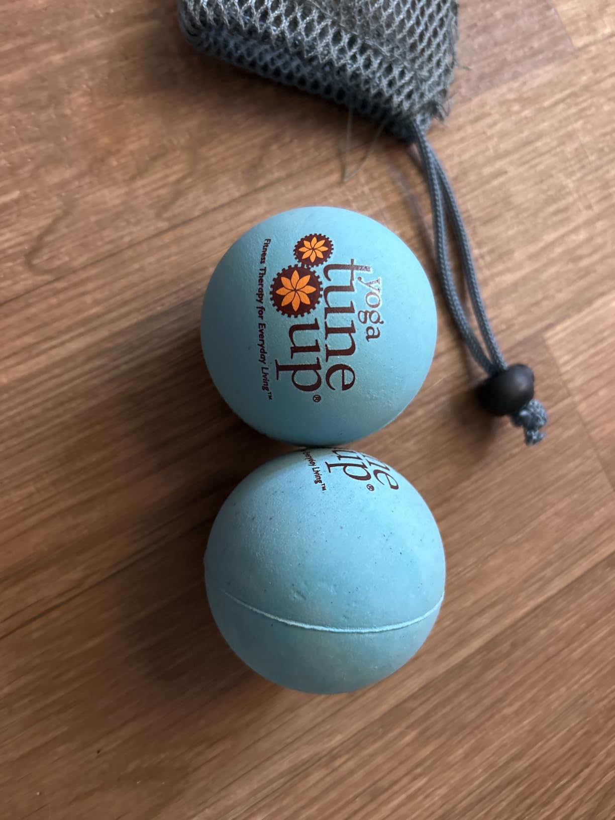 YOGA TUNE UP® Therapy Balls in Tote by Tune Up Fitness - Massage Balls for Trigger Point, Pressure Point & Myofascial Release - Use as Single or Peanut Ball for Pain Relief & Relaxation (Deep Purple) customer photo 2