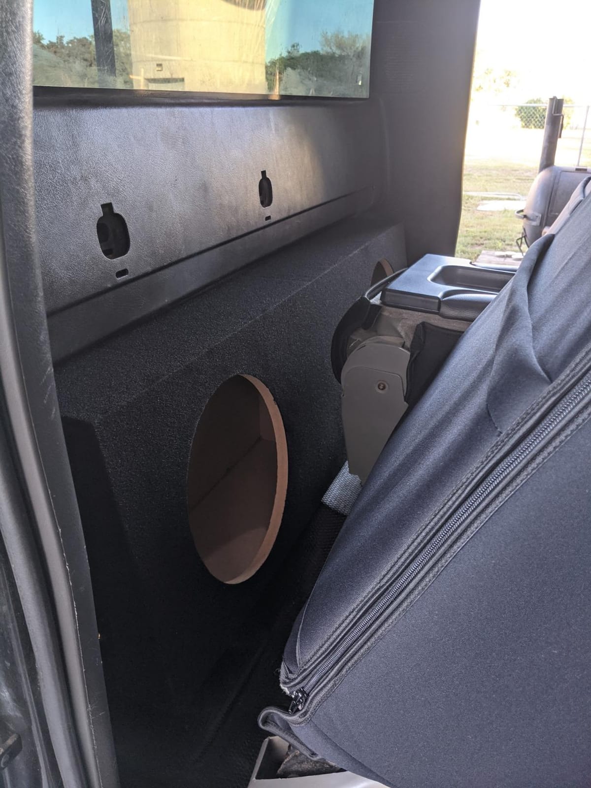 Dual 12 Inch Subwoofer Box Regular Cab Truck Sub Enclosure 5/8