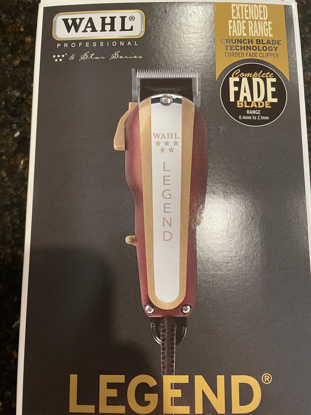 Wahl Professional 5 Star Legend Corded Fading Clipper, Model 8147 | Deep Tooth 2228 Wedge Blade & Extended Lever Widen the Blend Range for Soft Line Fades, 8 Guides, 8 Ft Cord, 16 Oz customer photo 2