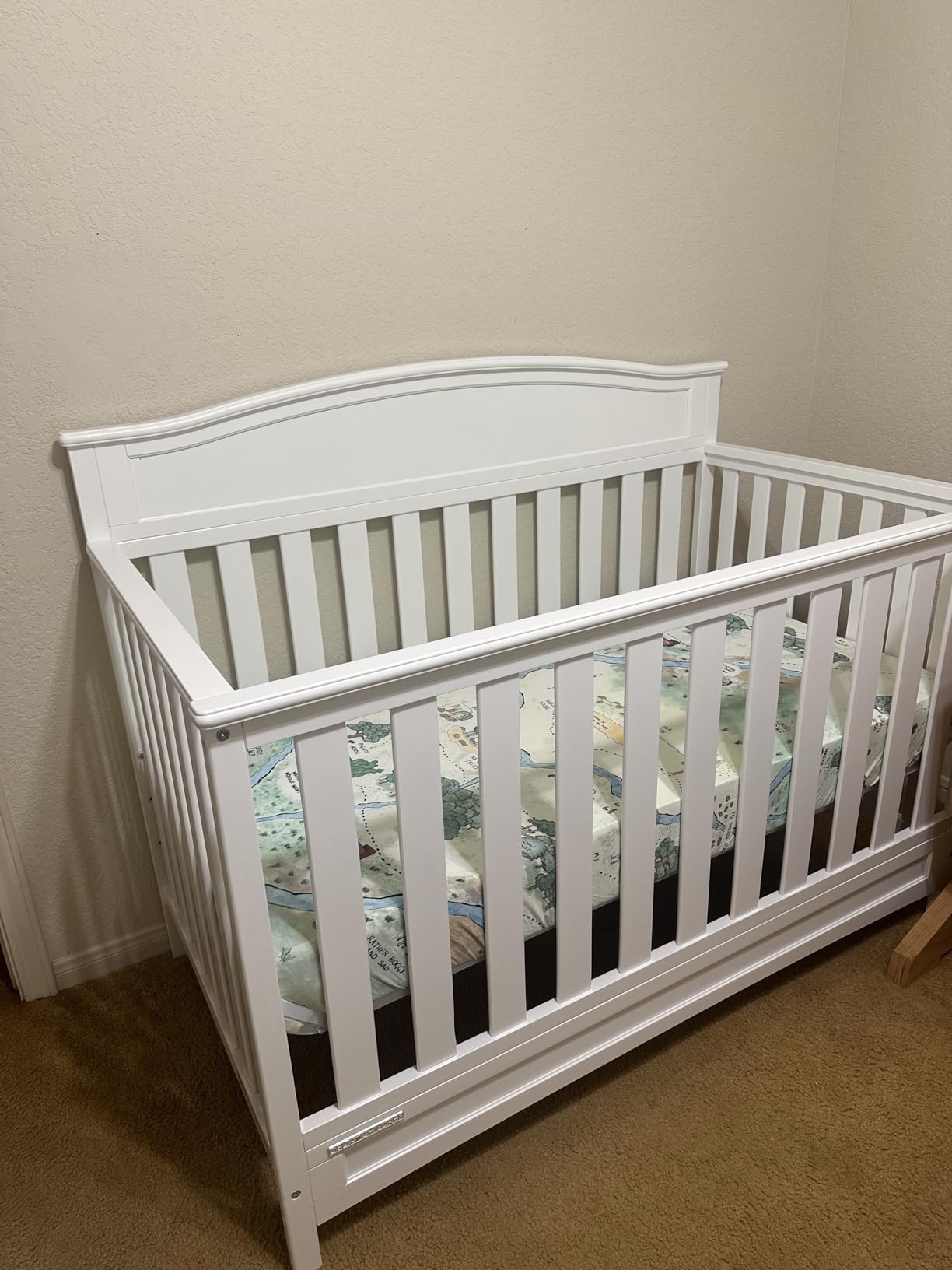 Delta Children Emery 4-in-1 Convertible Baby Crib - Greenguard Gold Certified, White customer photo 1