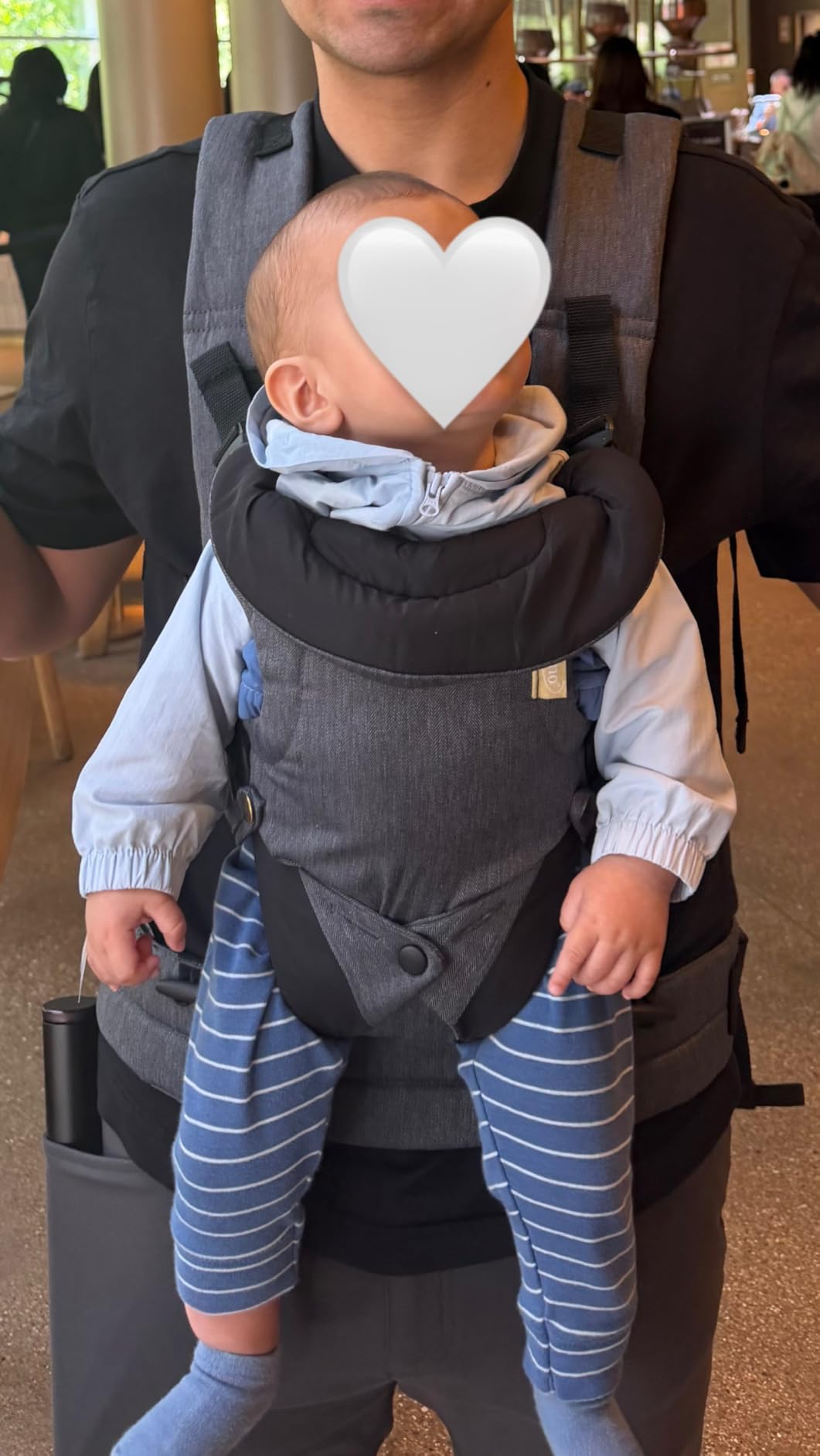 Infantino Flip 4-in-1 Baby Carrier Convertible Ergonomic, Gray | Adjustable Fit, Enhanced Lumbar Support, Ergonomic Hands-Free Parenting, Registry Gift, for Newborns and Toddlers customer photo 1