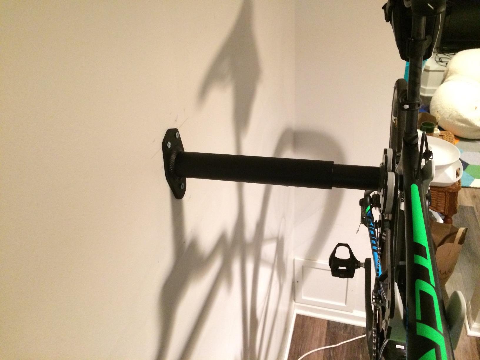 Ibera Bike Wall Mount - Adjustable Frame Holder & Soft Rubber Cradles - Garage Bike Rack for Road, MTB, Kids, Hybrid Bikes - Easy Installation & Space-Saving Design customer photo 2