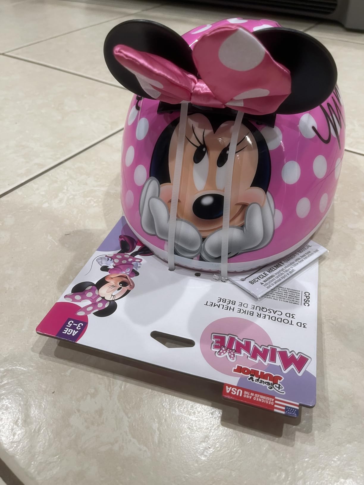 Disney Minnie Mouse 3D Minnie Me Toddler Bike Helmet by Bell customer photo 1