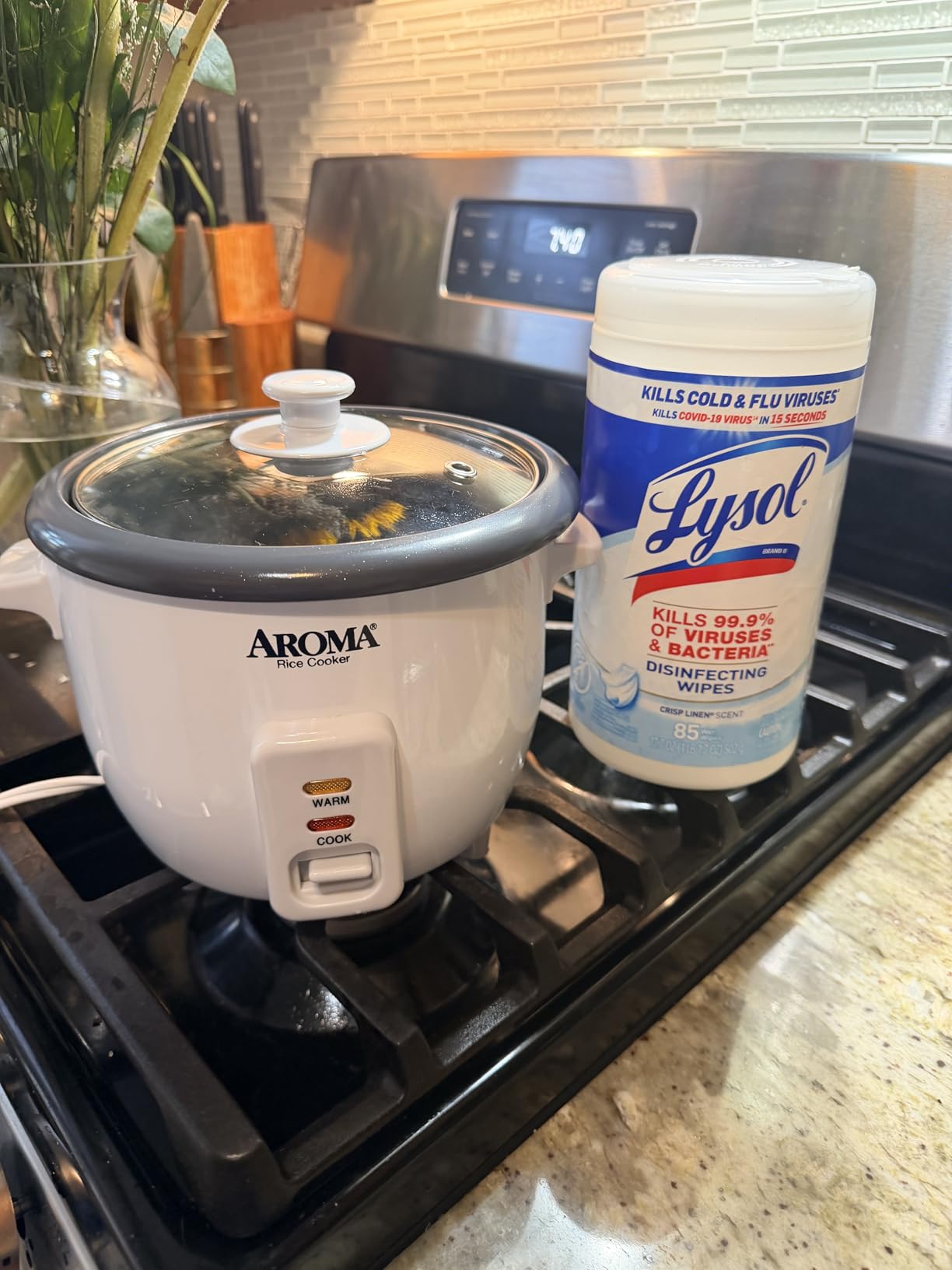 AROMA® Rice Cooker, 3-Cup (Uncooked) / 6-Cup (Cooked), Small Rice Cooker, Oatmeal Cooker, Soup Maker, Auto Keep Warm, 1.5 Qt, White, ARC-363NG customer photo 2