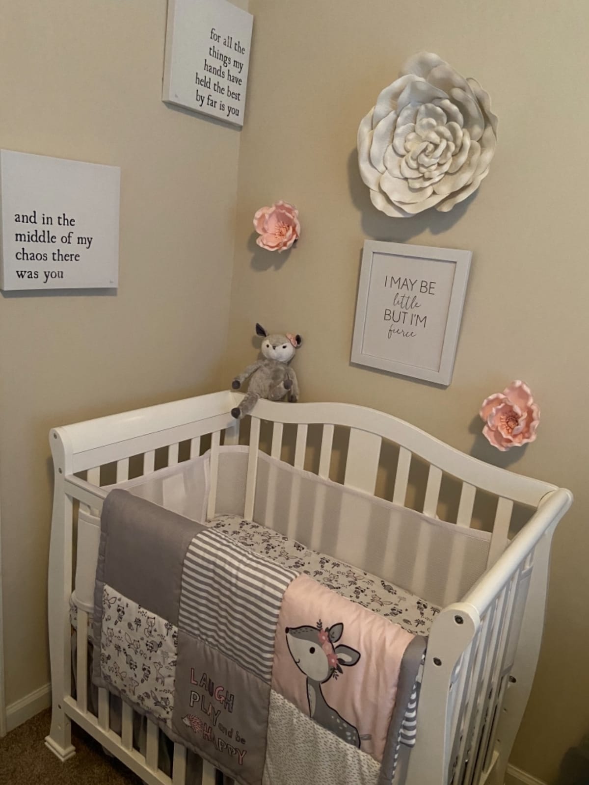Dream On Me Addison 4-in-1 Convertible Mini Baby Crib in White, GreenGuard Gold & JPMA, Non-Toxic, Pinewood, Converts to Mini Daybed & Twin Bed, 1″ Mattress Pad, for Best for Small Nursery customer photo 1