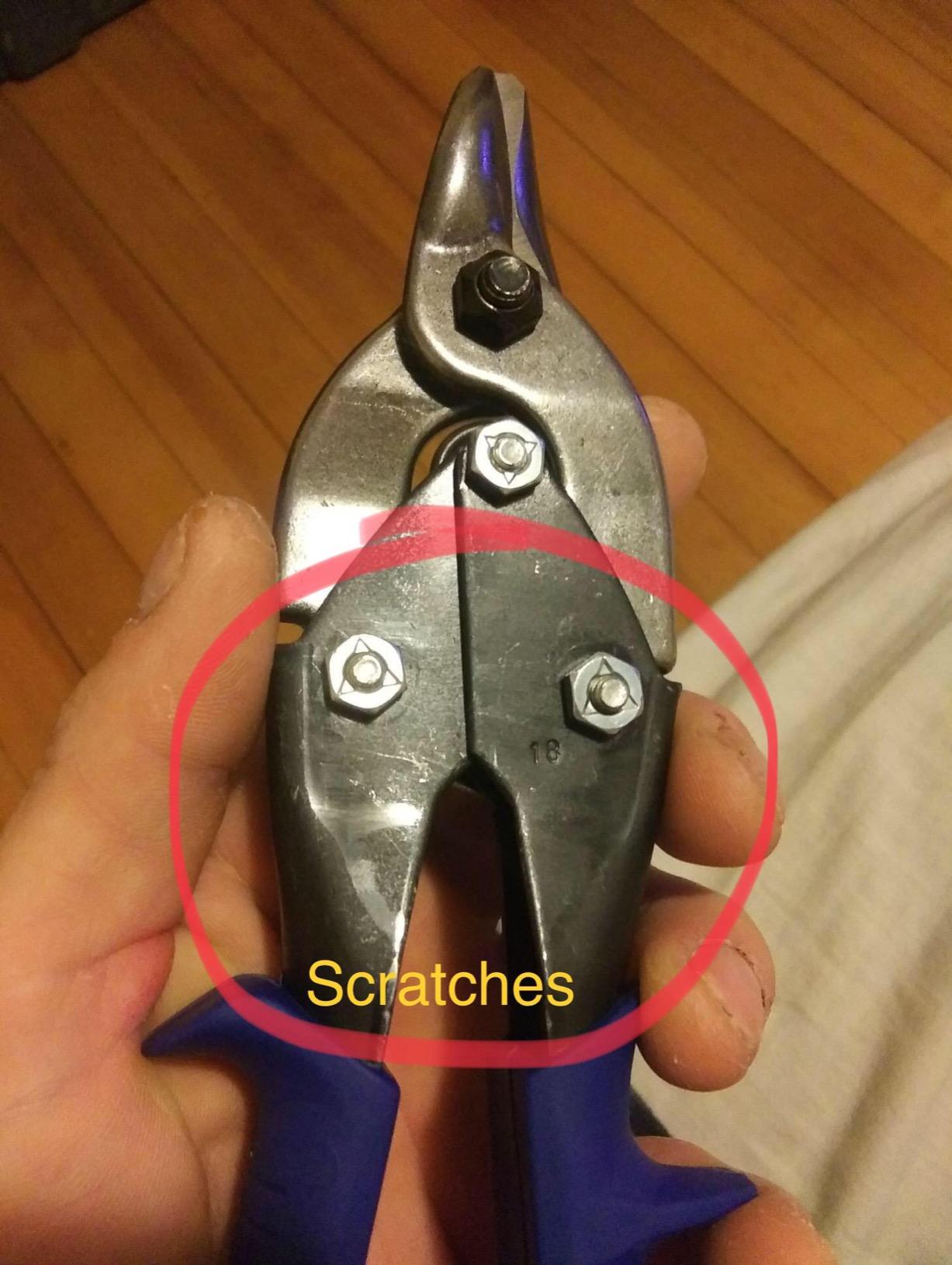 MIDWEST Bulldog Aviation Tin Snip - Straight Cut Regular Tinner Shears, Made in the USA - MWT-6716B customer photo 2