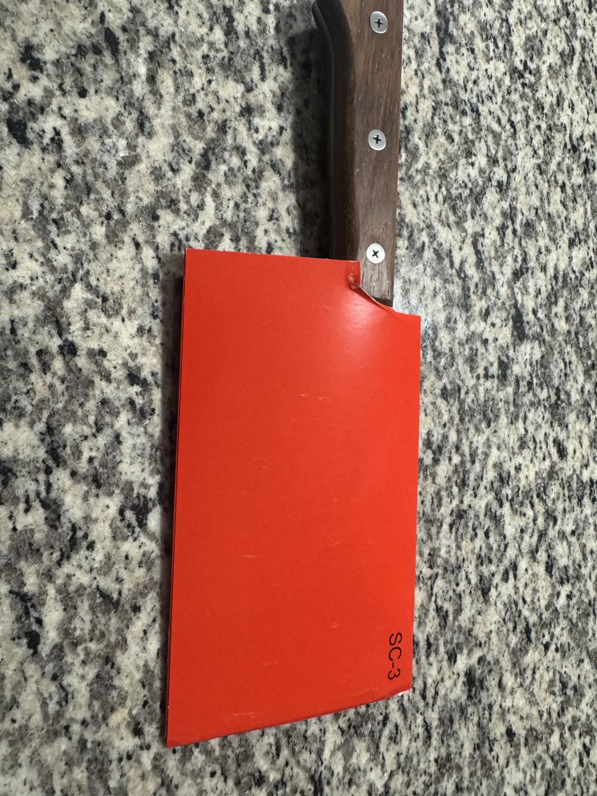 Juvale Meat Cleaver - 8-Inch Stainless Steel Blade, Wood Handle - Heavy-Duty Butcher Knife & Bone Cleaver for Beef Brisket, Meat Cutting & Chopping - Chopping Knife customer photo 1