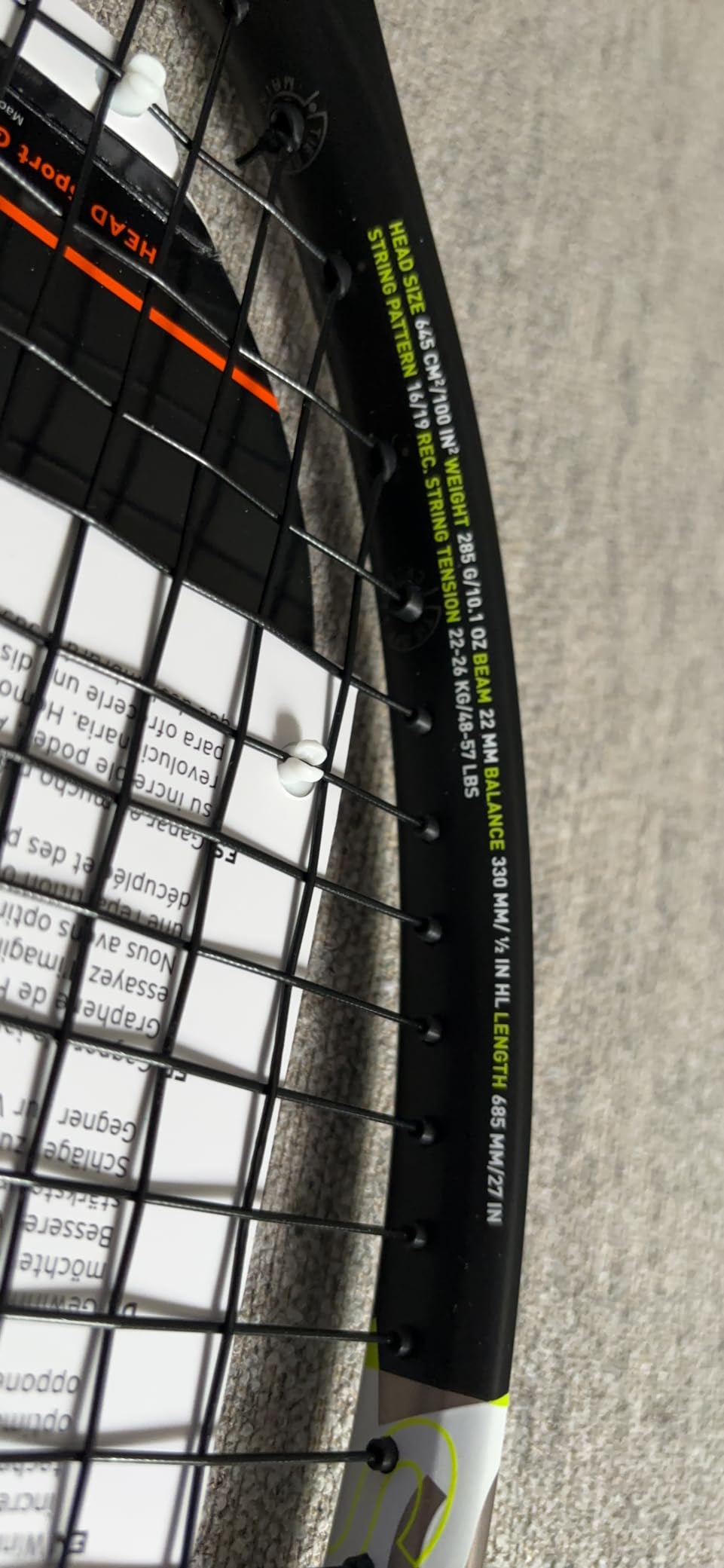 HEAD Speed S Tennis Racquet - Graphene XT Technology, Strung, Mid-Weight, Intermediate Level customer photo 1
